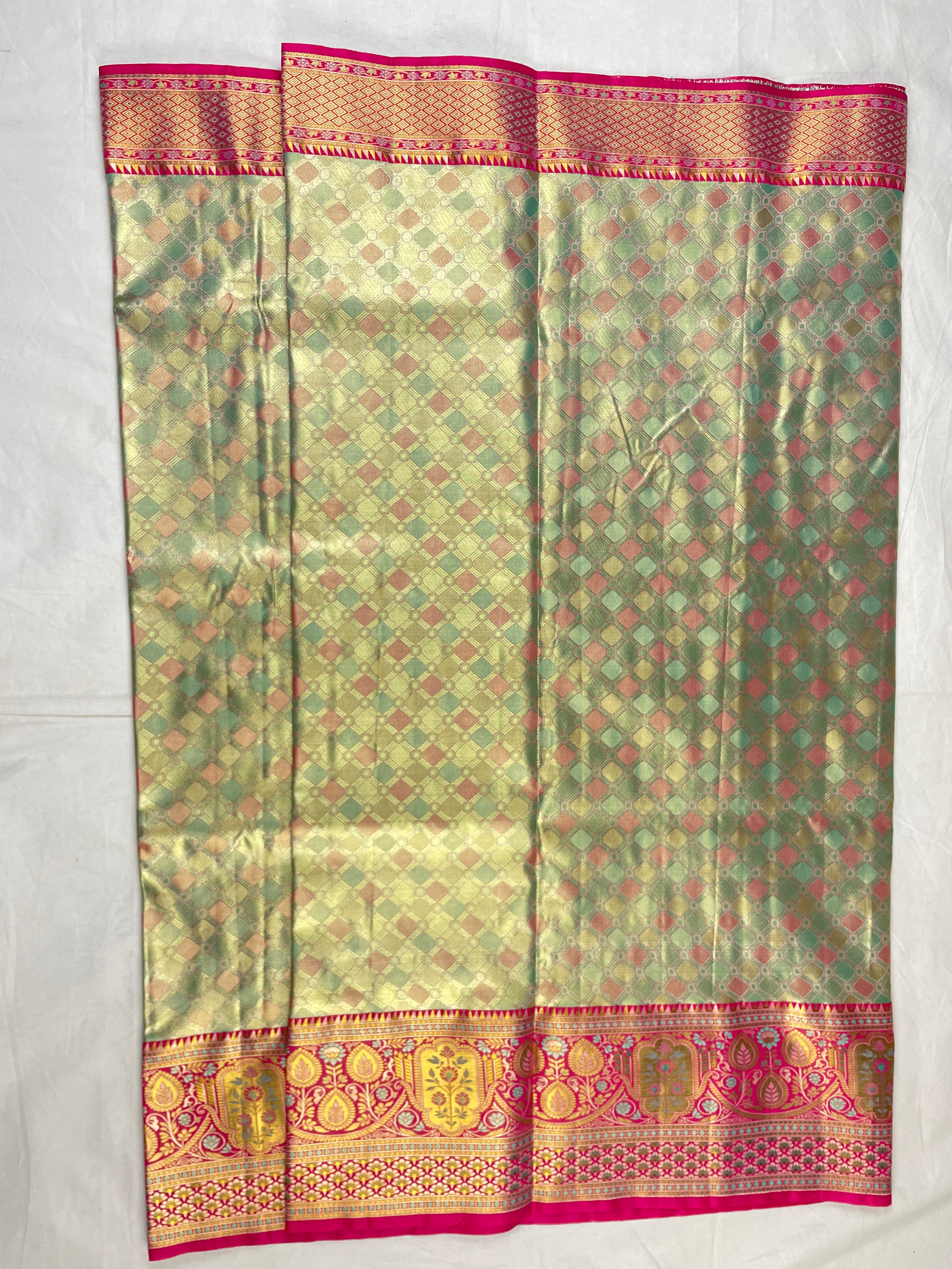 Kanchipattu Meenakari sarees