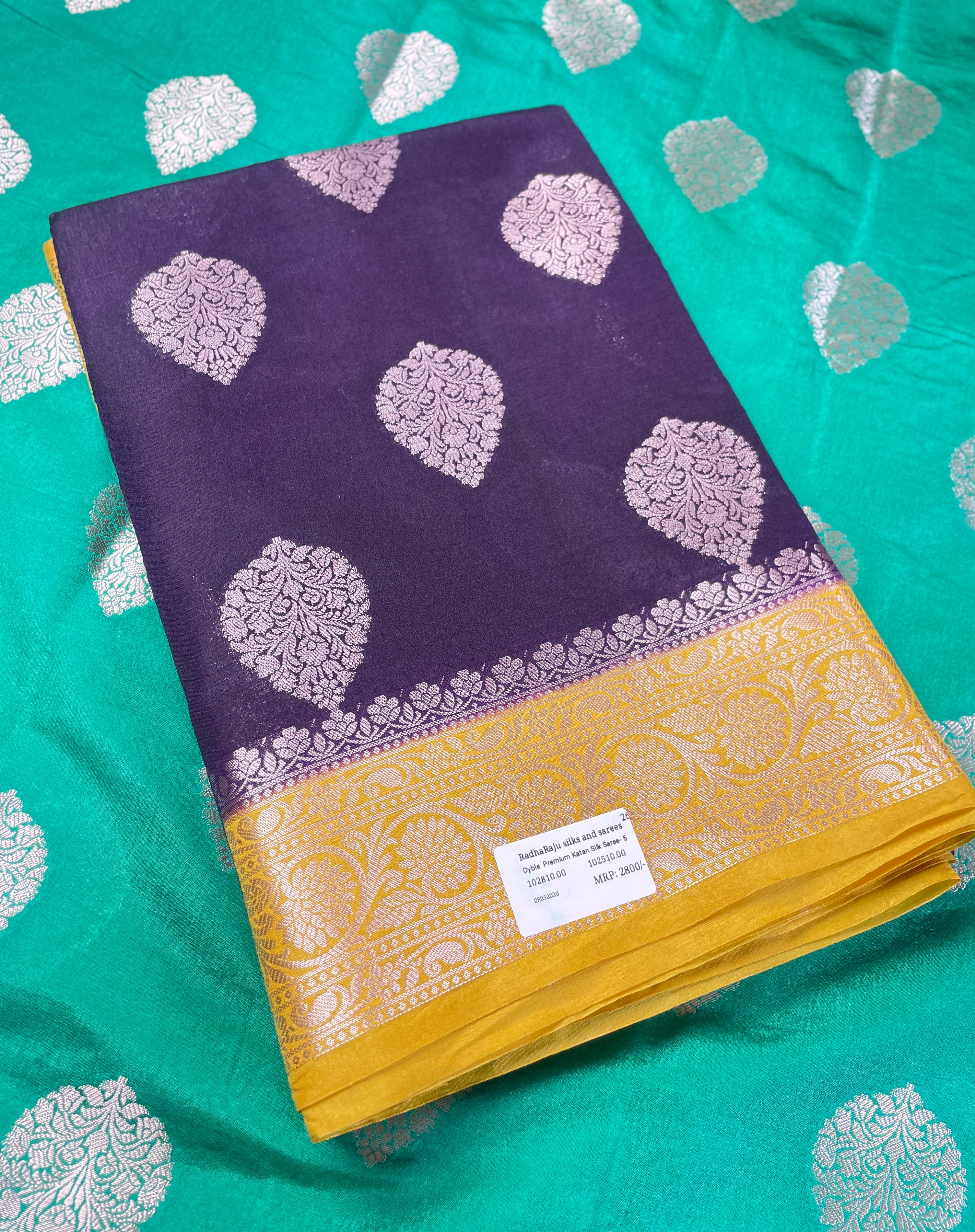 ✨ Dyeable Katan Silk Sarees
