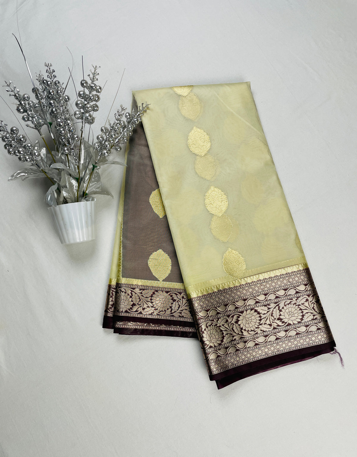 ✨ Banarasi Premium Dyeable Dupion Silk Sarees ✨