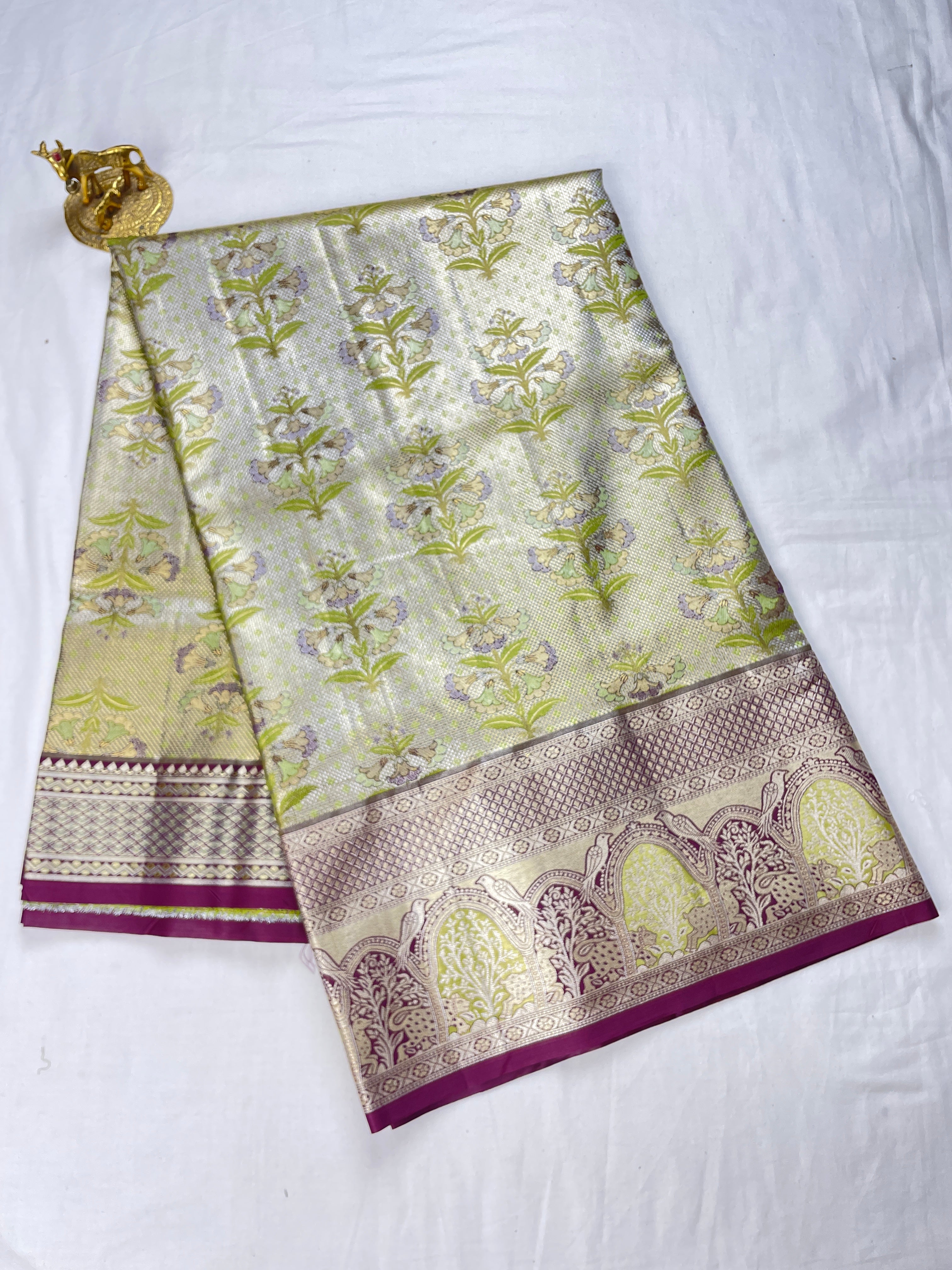 kanchipattu Meenakari Sarees