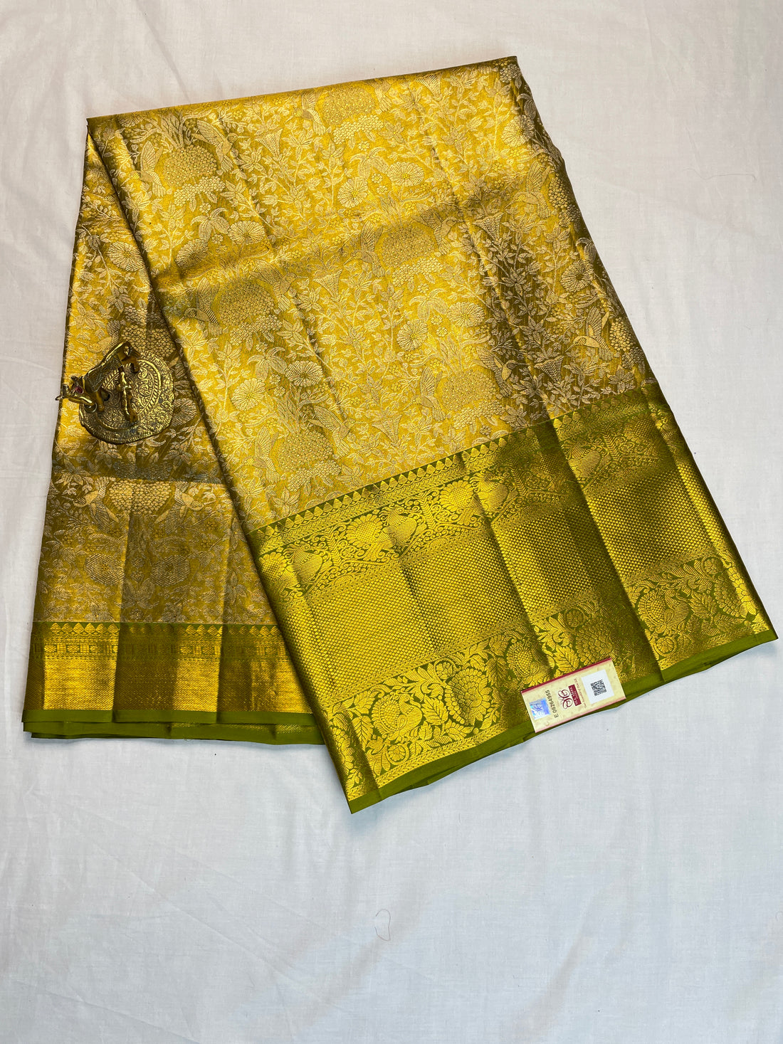 Kanchipattu pure Handloom silk mark certified  Bridal Saree
