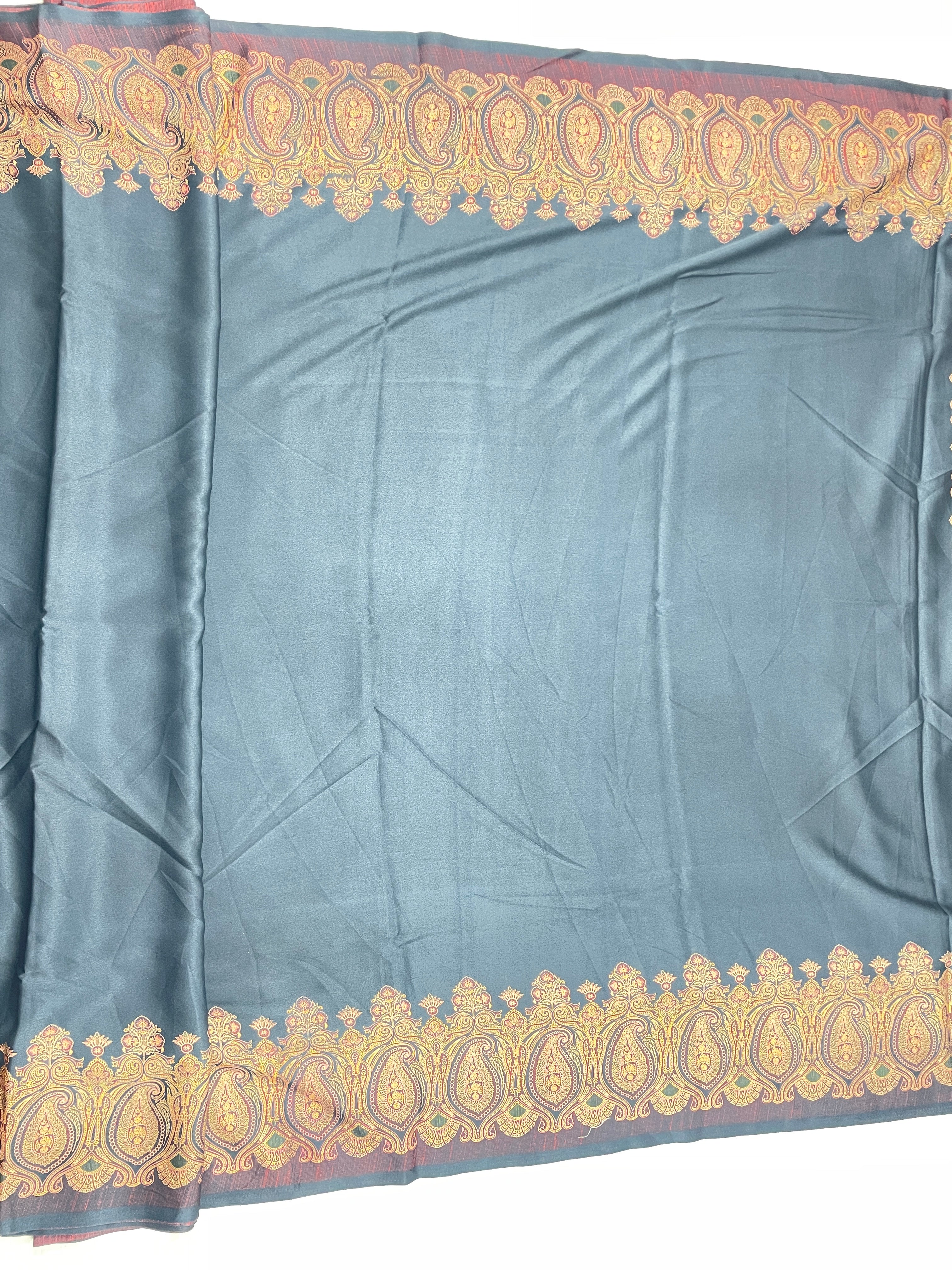 Kashmiri Crape fancy Saree