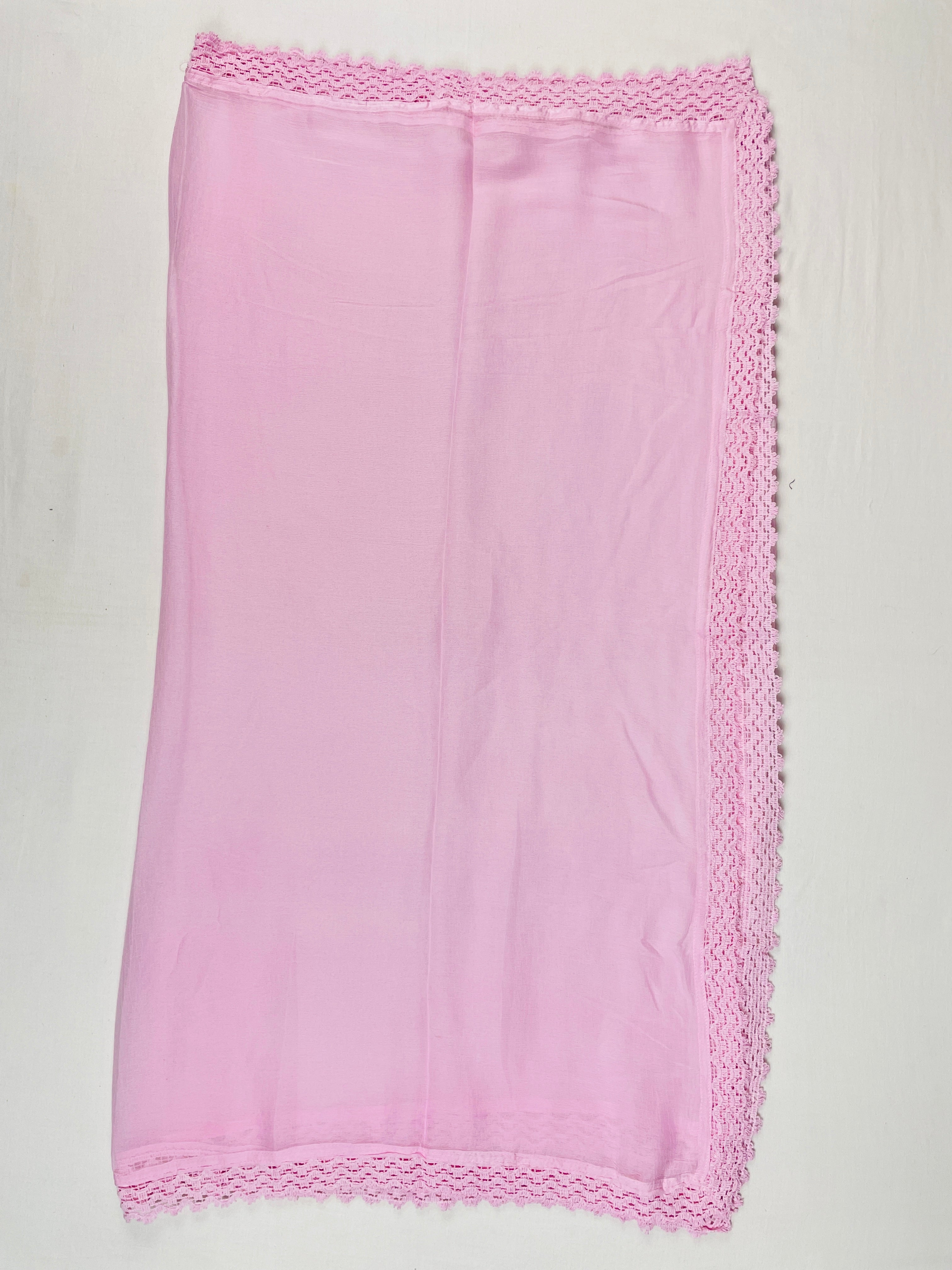 Mul Chanderi frock 3 piece set
