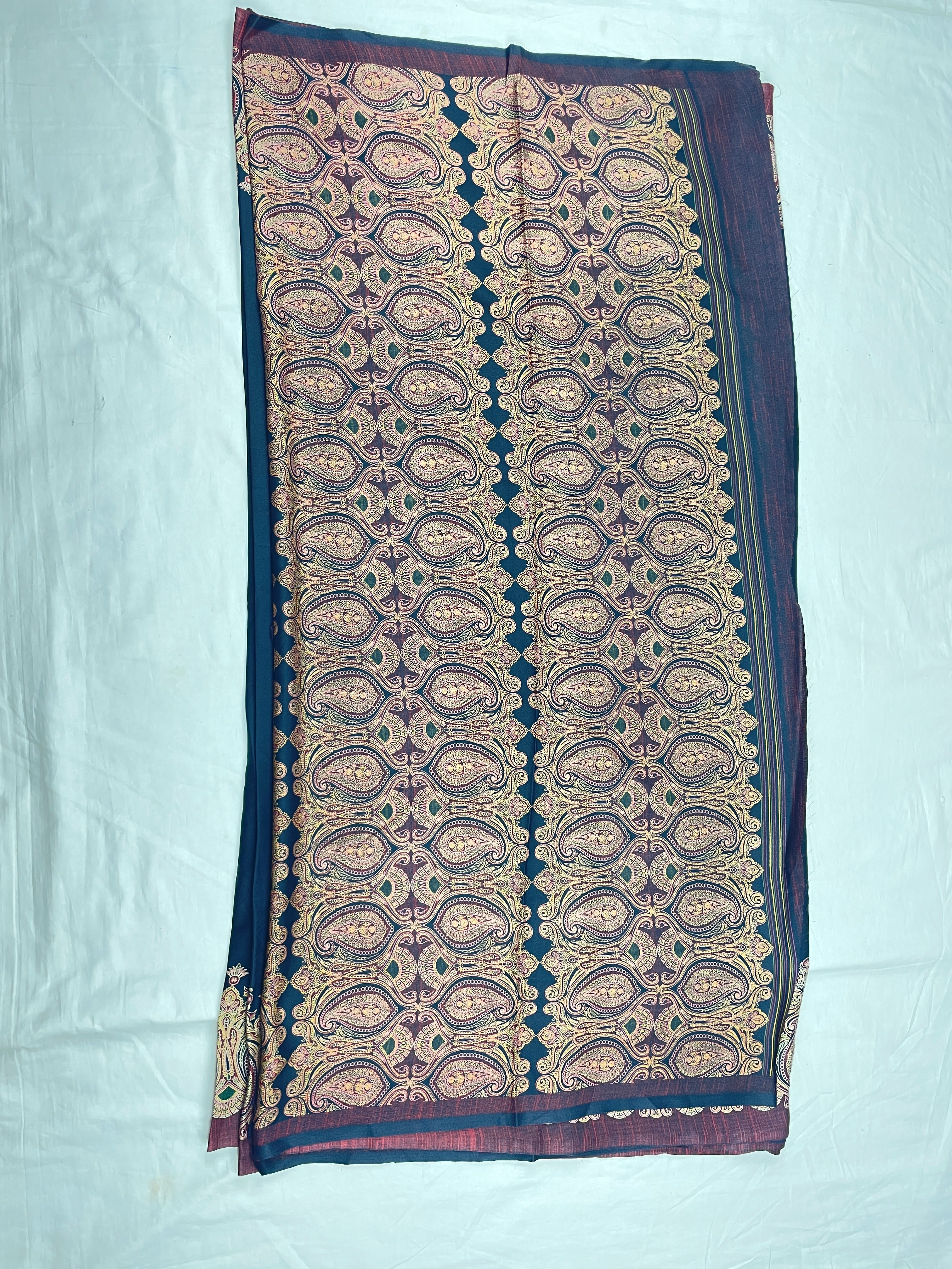 Kashmiri Crape fancy Saree