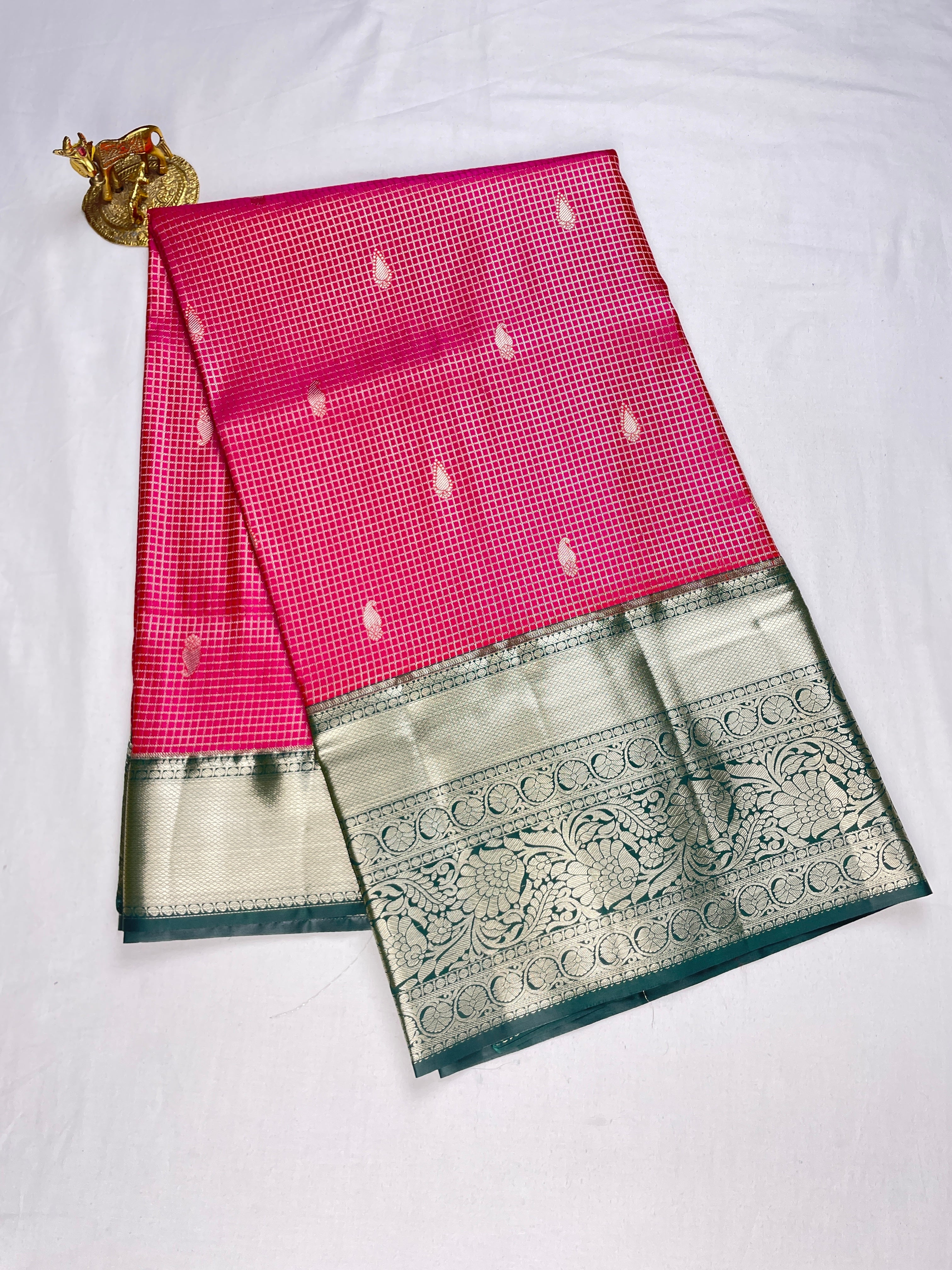 Kanchipattu Meenakari Design Sarees
