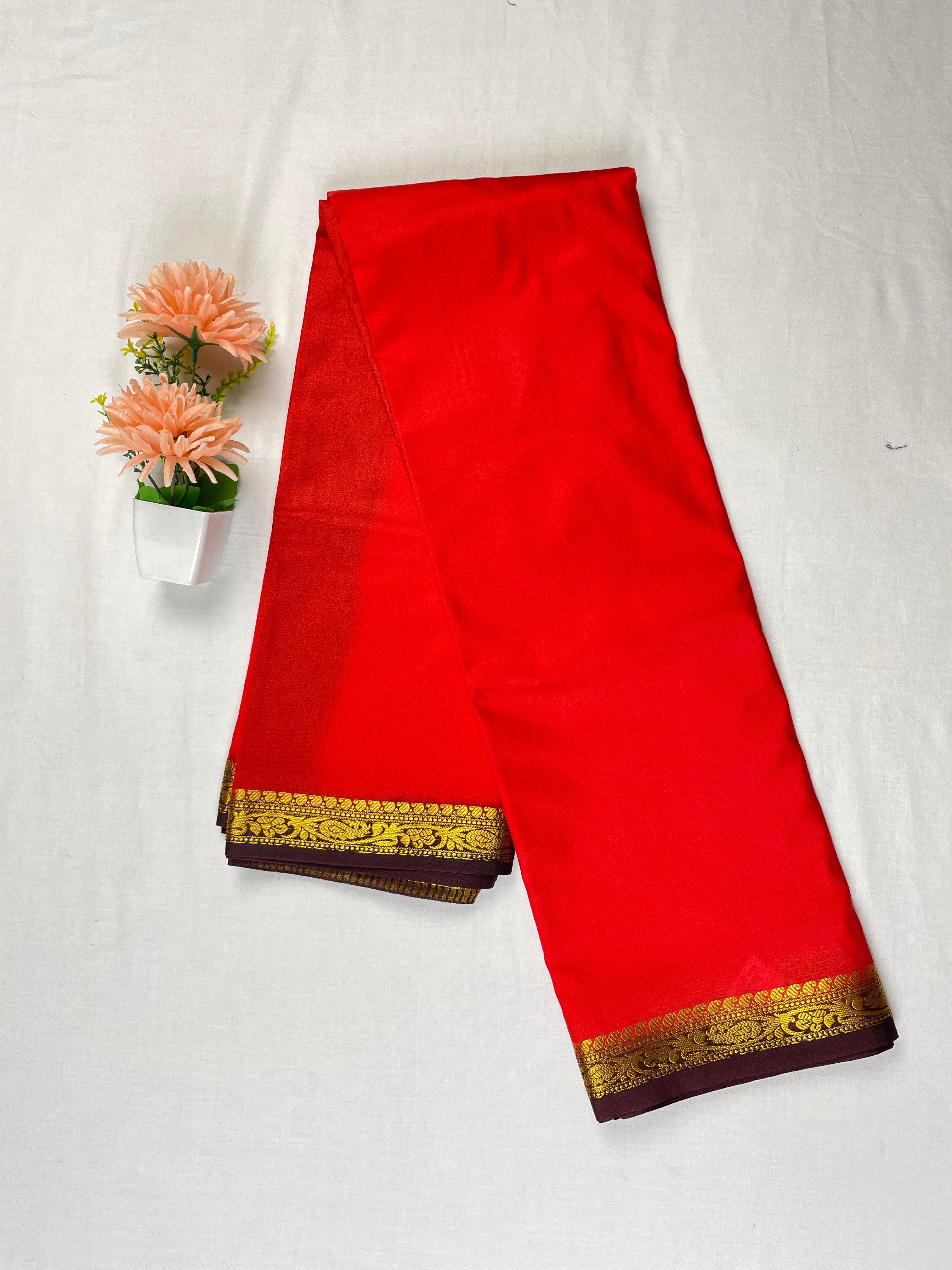 Mysore crape Saree