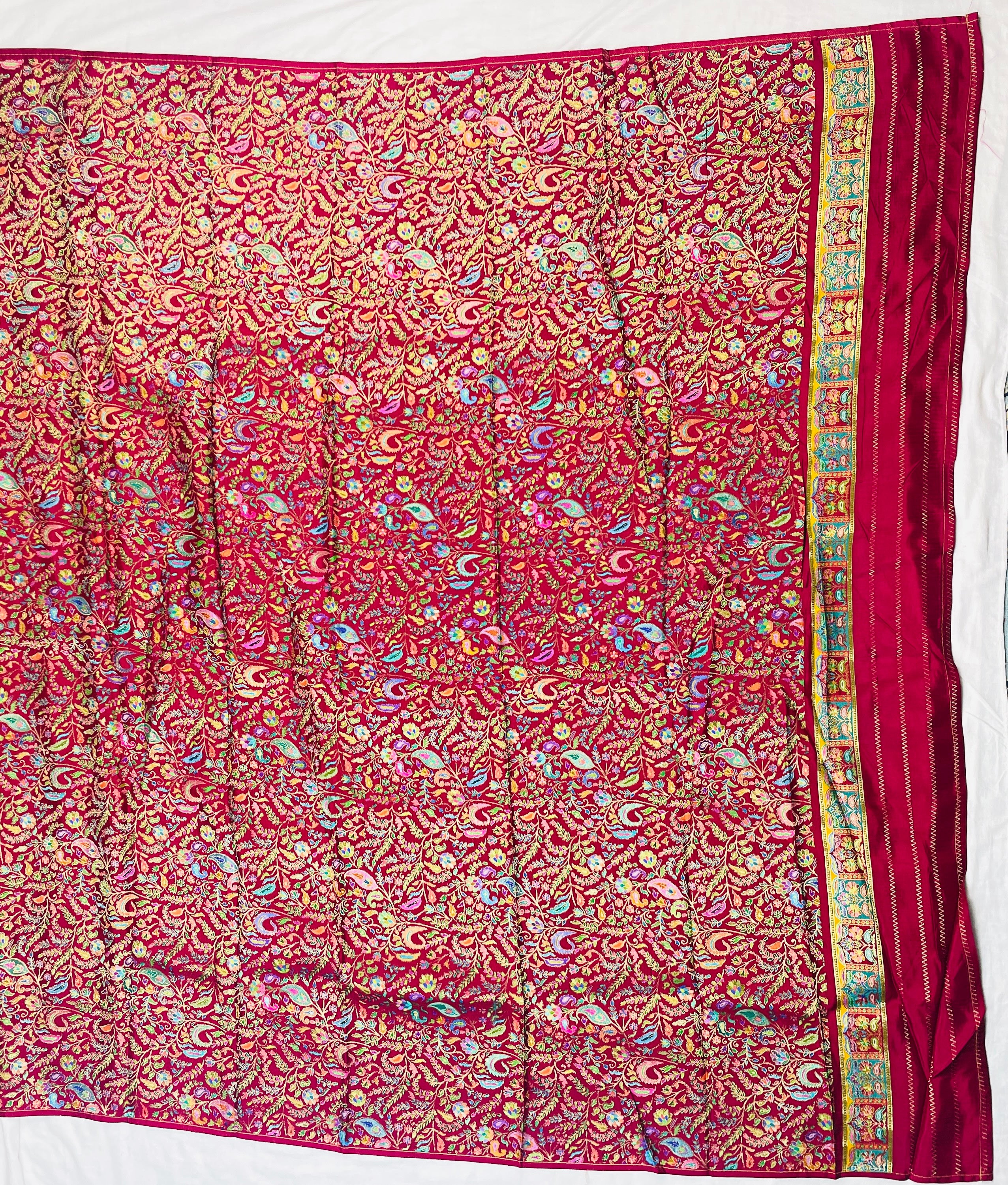 Party wear saree Kashmiri Silk