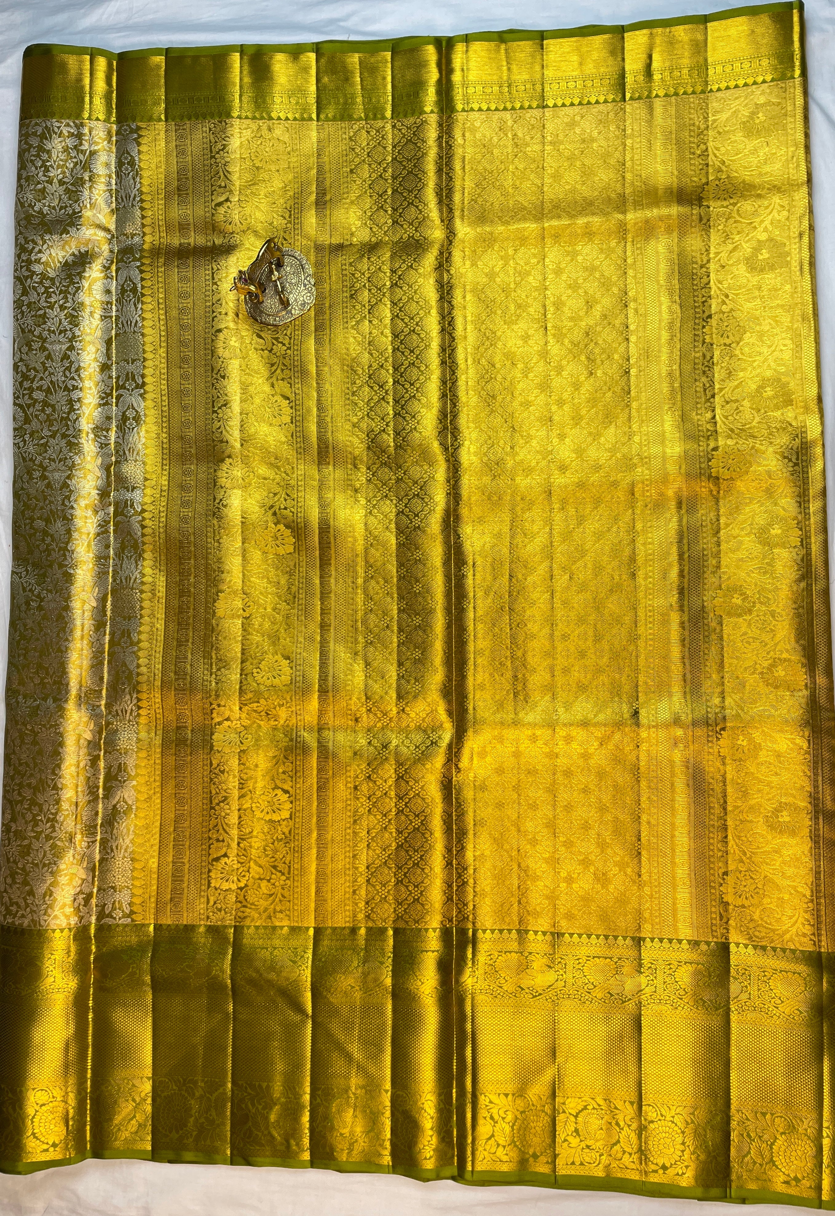 Kanchipattu pure Handloom silk mark certified  Bridal Saree