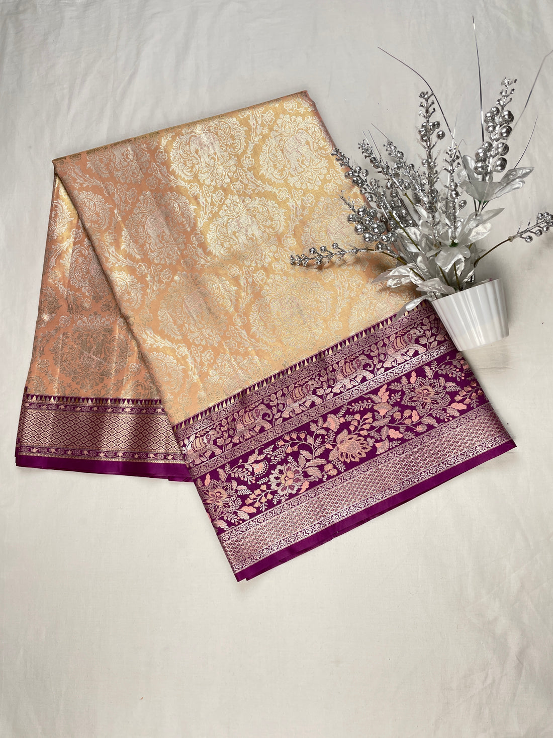 Kanchipattu Meenakari sarees