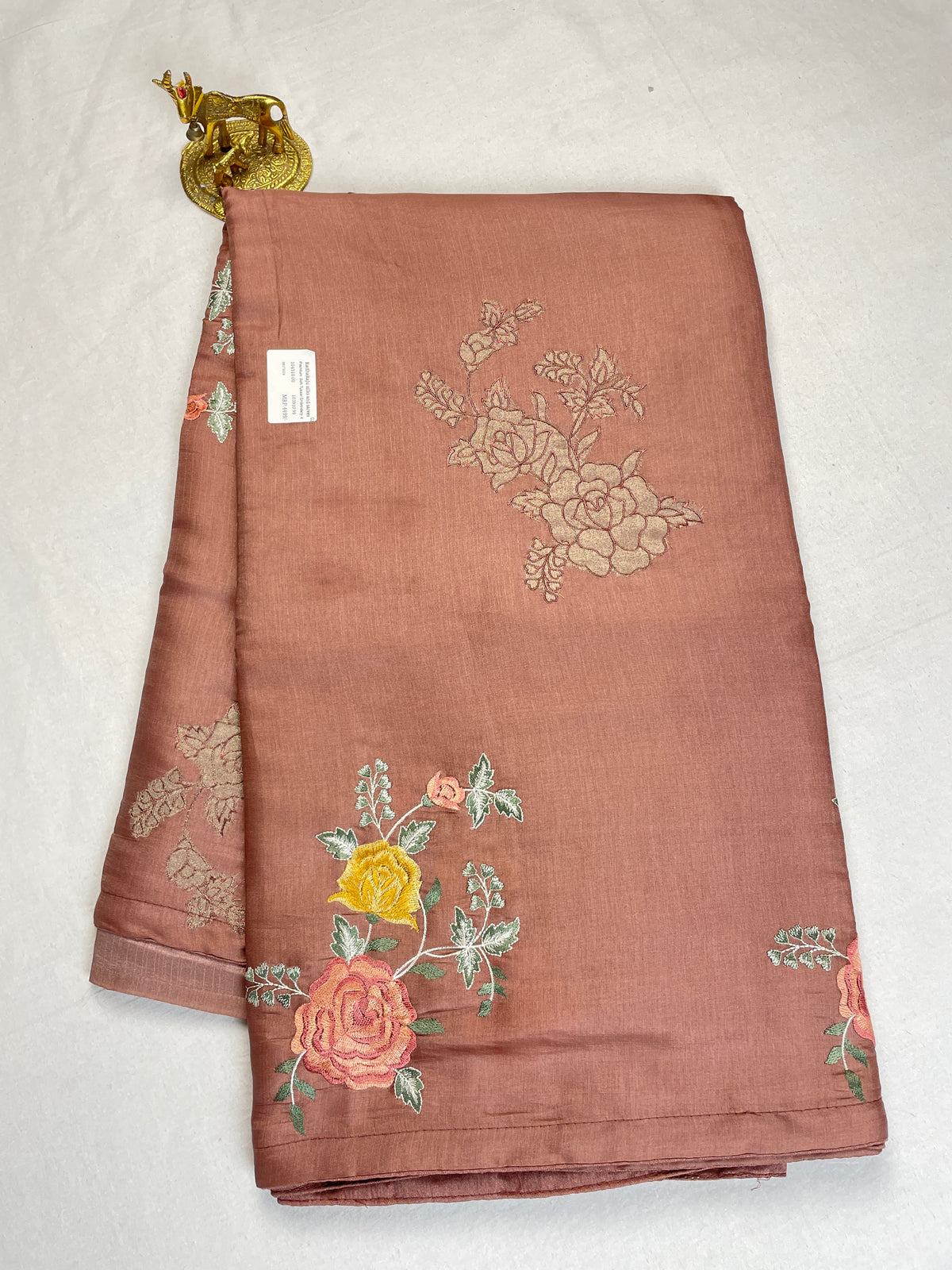 Premium soft Tussar Embroidery Saree