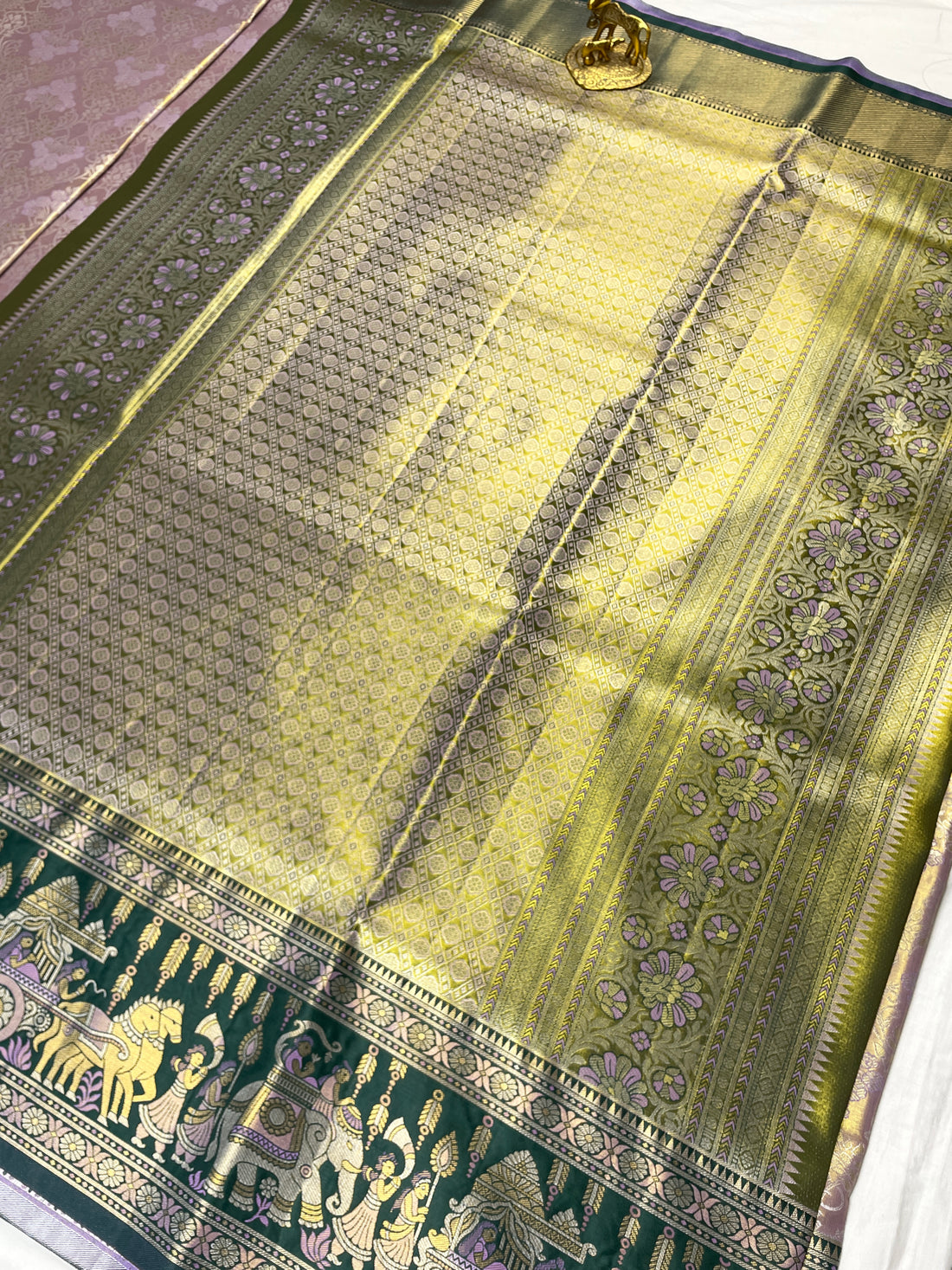 Kanchipattu Meenakari sarees