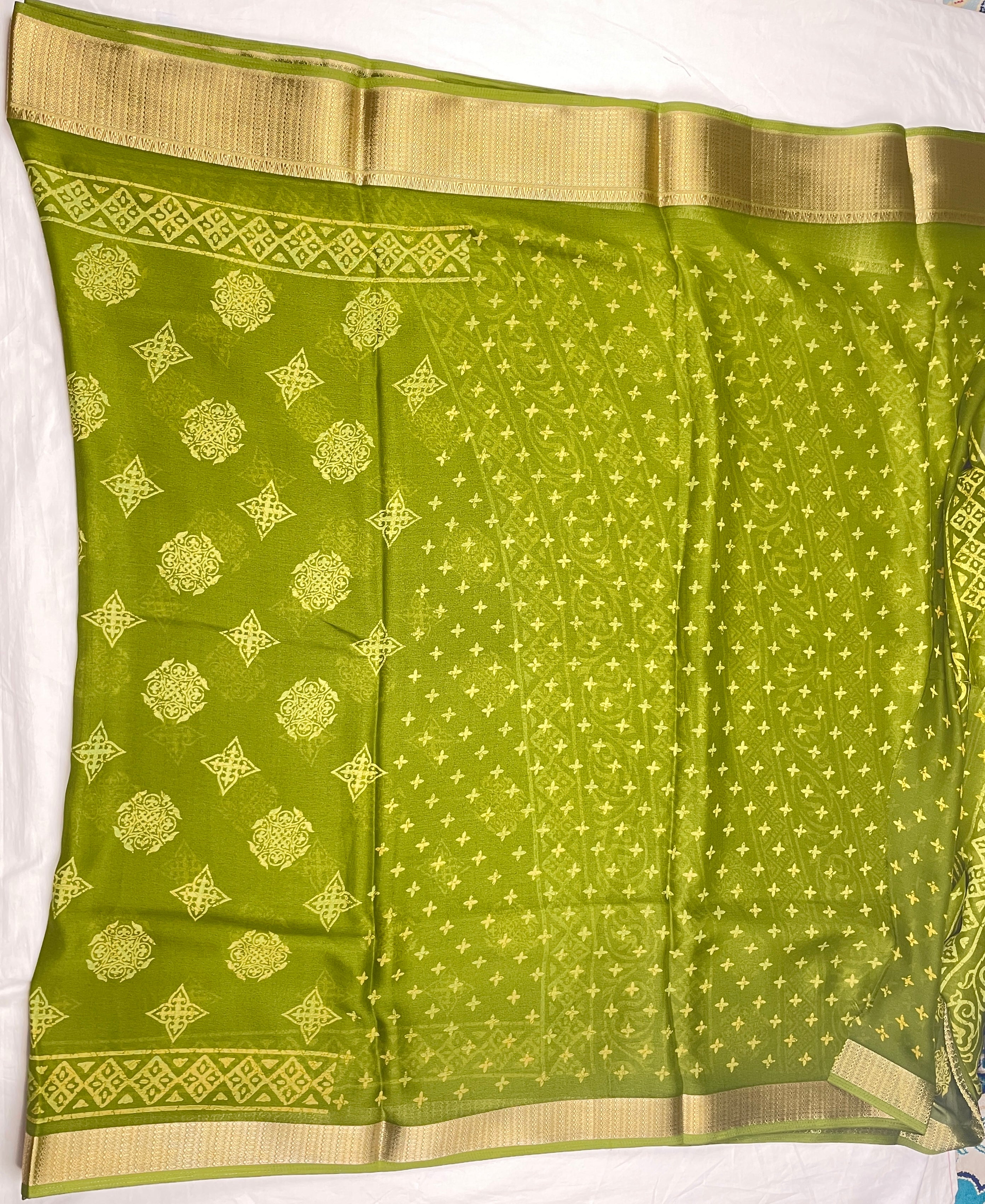 Georgette fancy wear saree