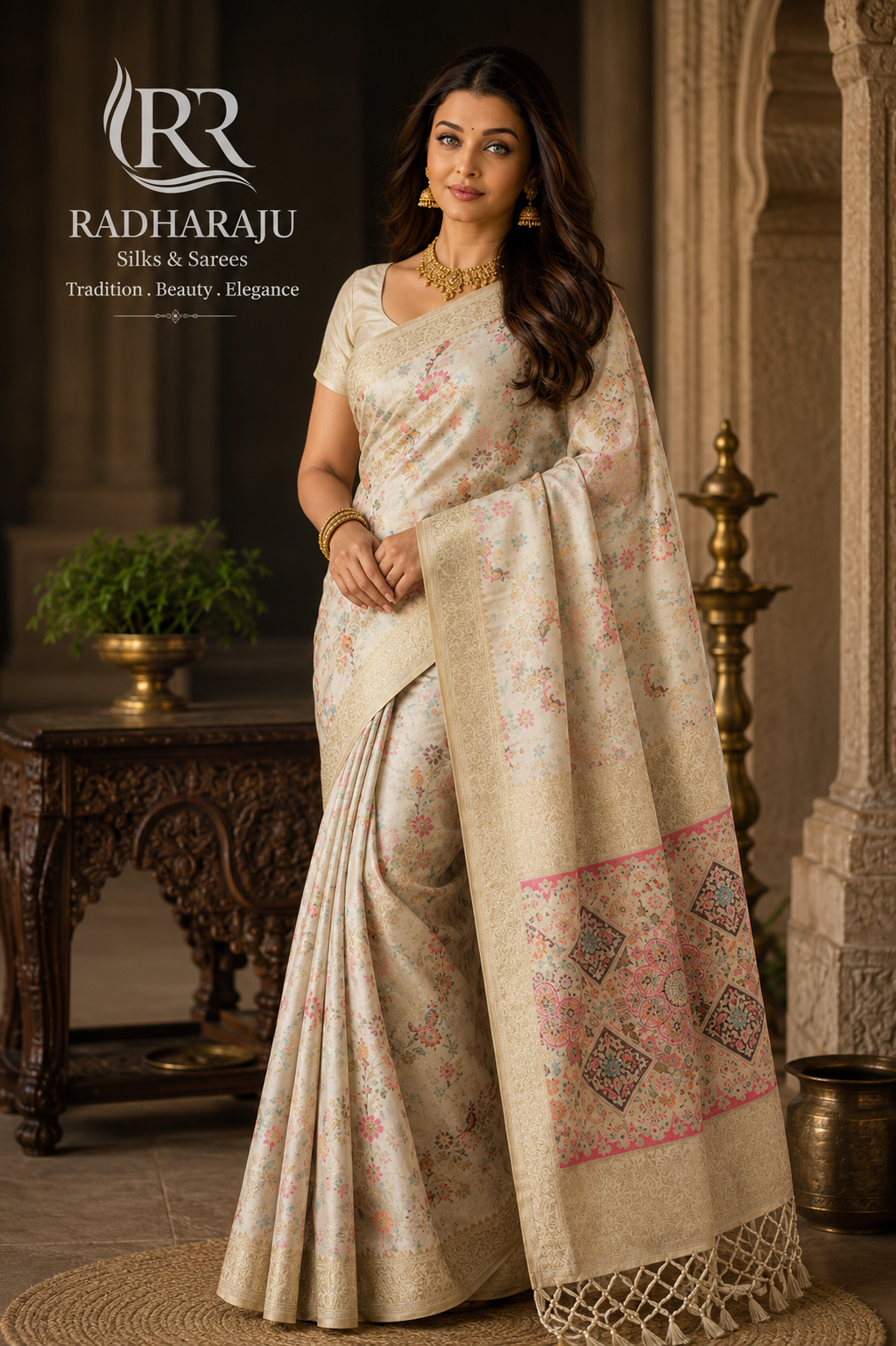 Party Wear Saree Russian Silk