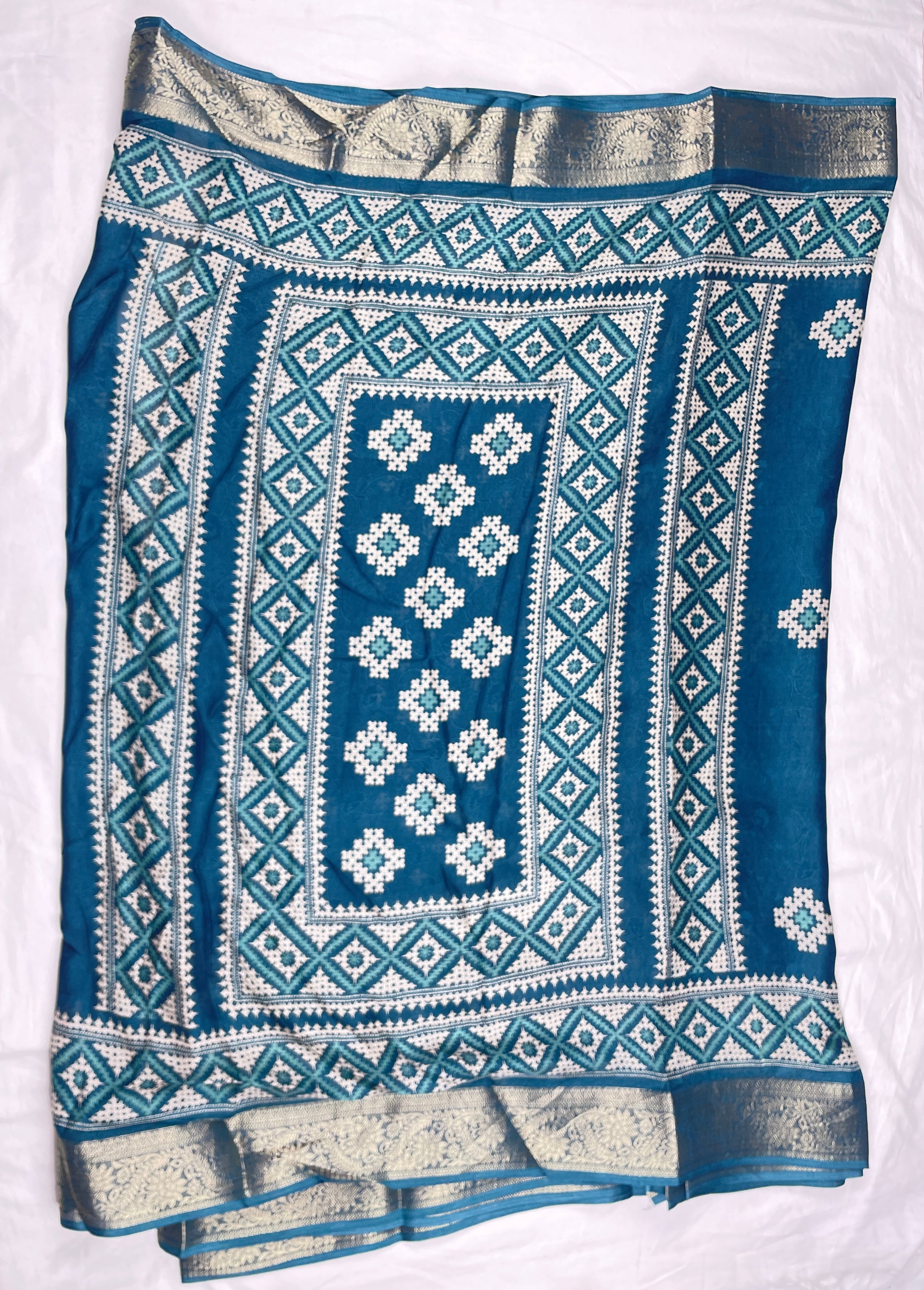 Kashmiri Crape fancy Saree