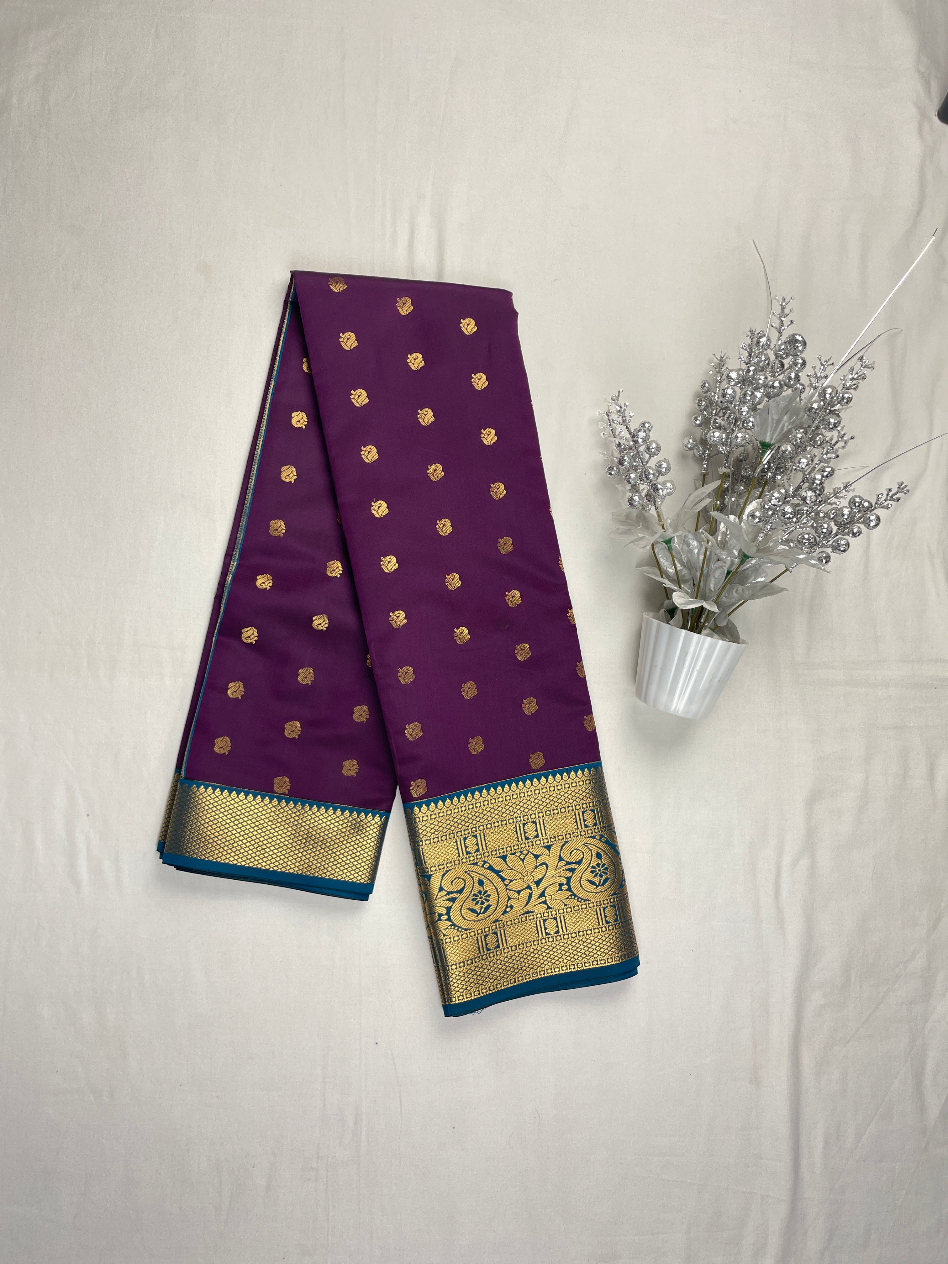 Semi Kanchipattu Saree