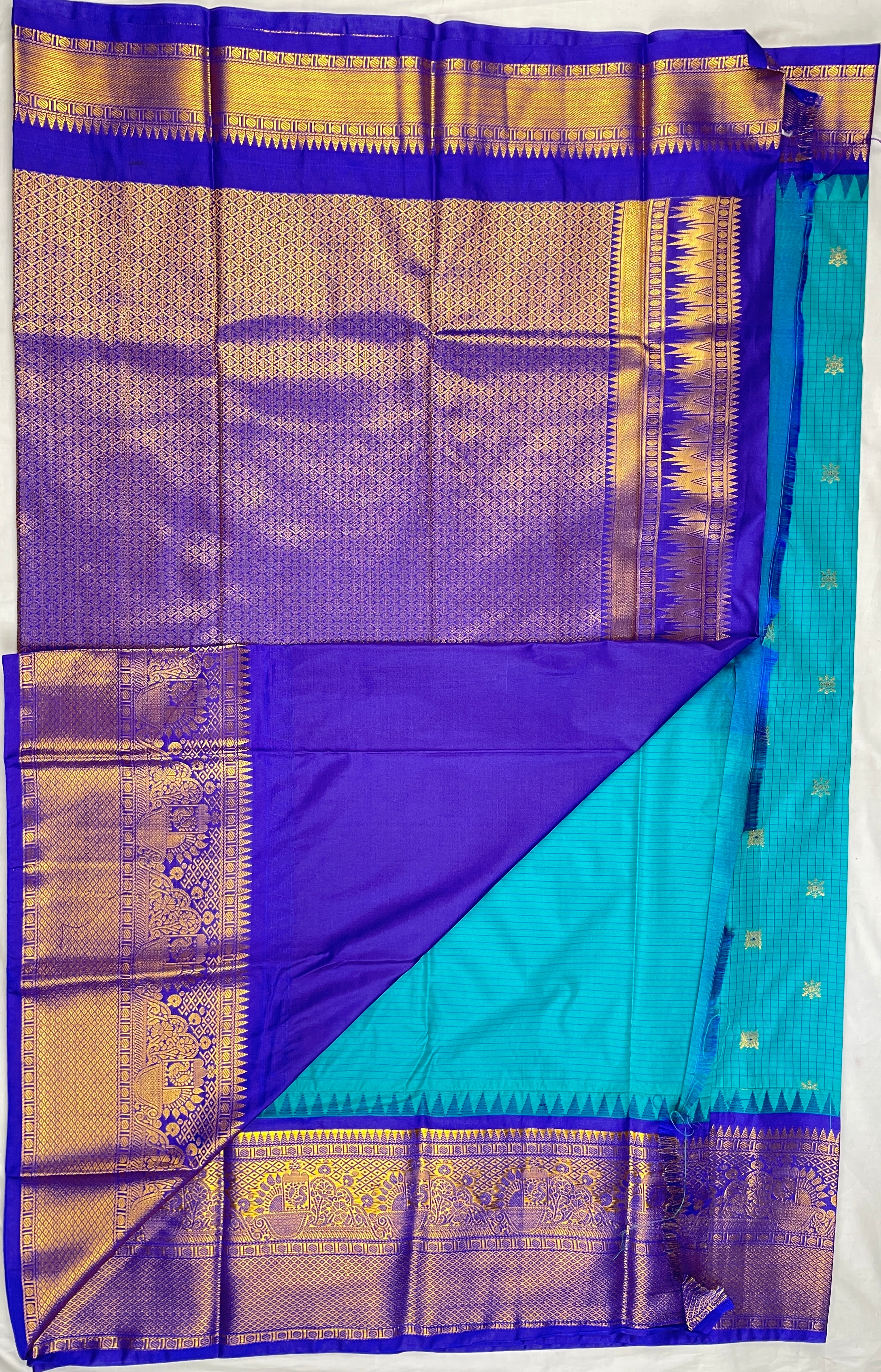 Semi Gadwal vintage Sarees