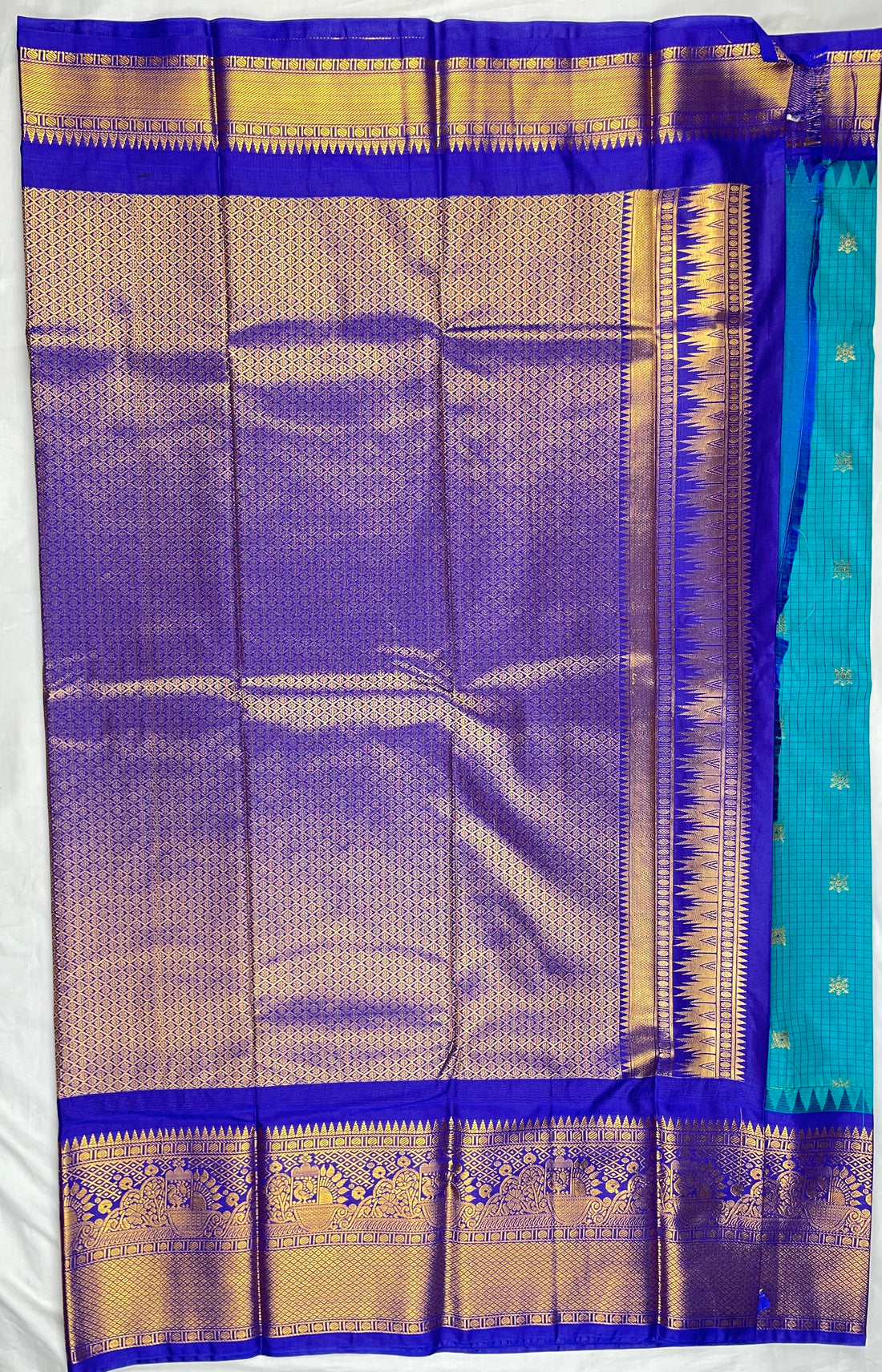 Semi Gadwal vintage Sarees