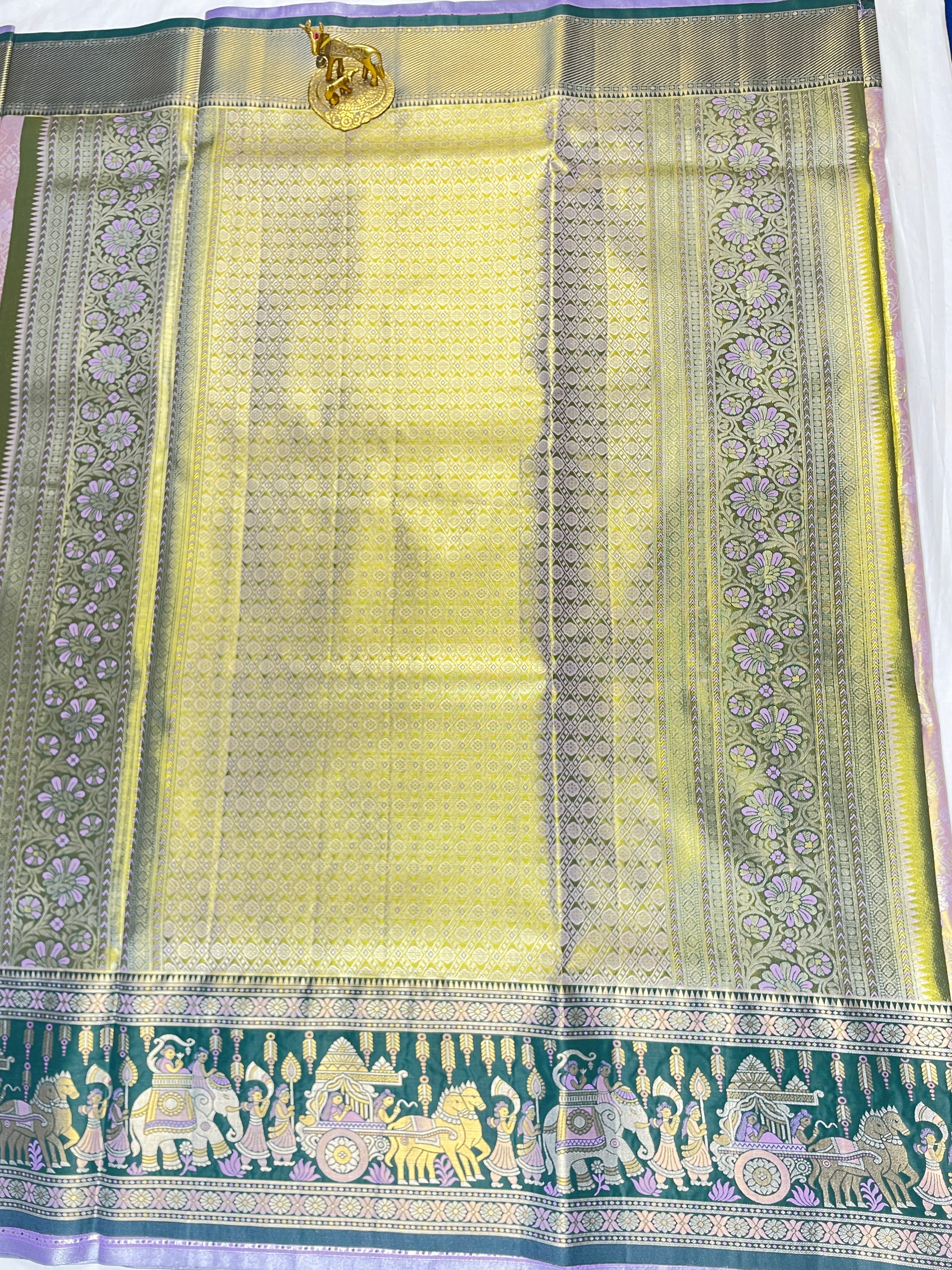 Kanchipattu Meenakari sarees