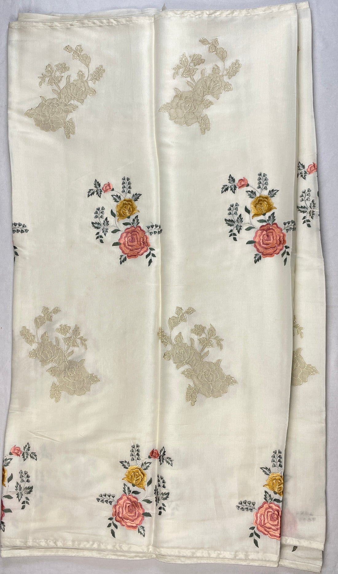 Premium soft Tussar Embroidery Saree