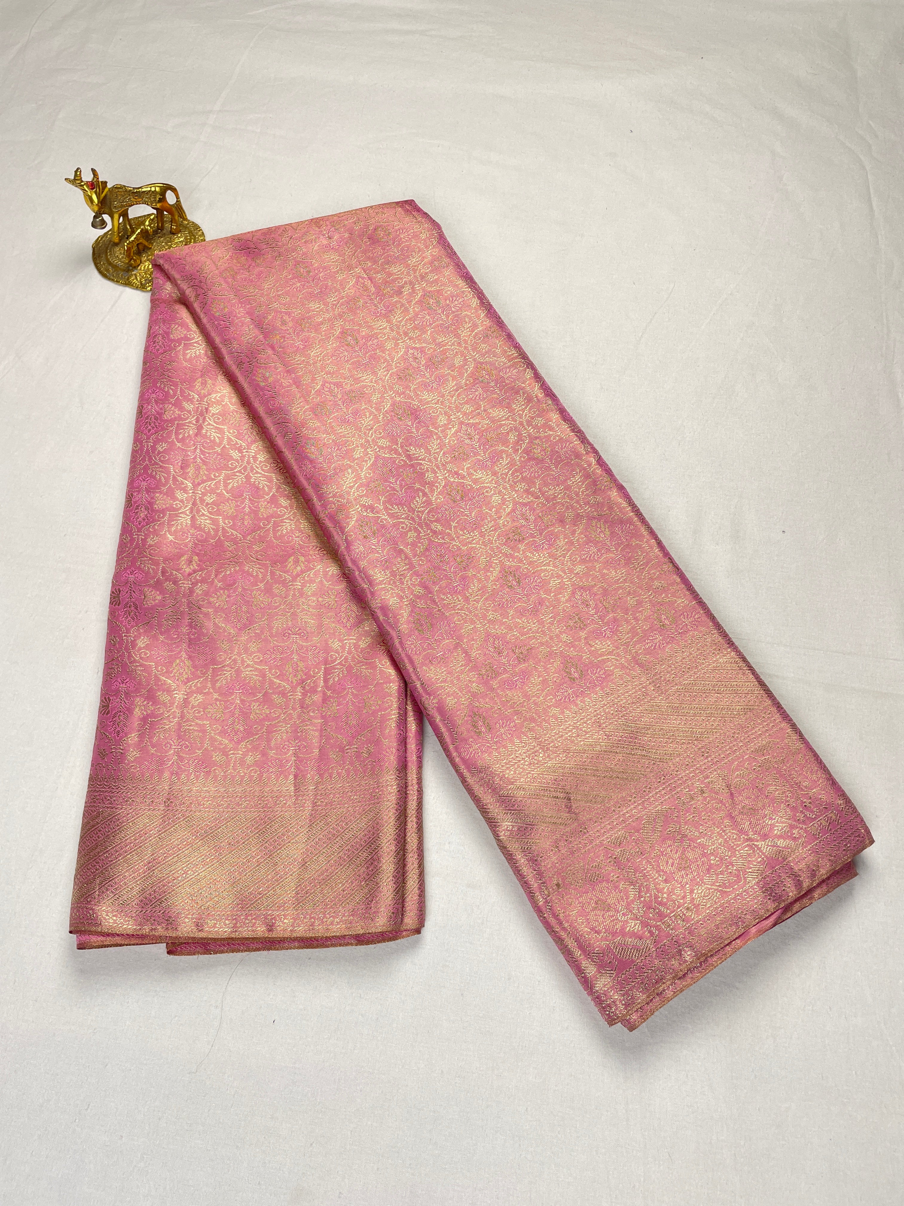 🌸 Premium Mini Kanchipattu Bridal Saree
