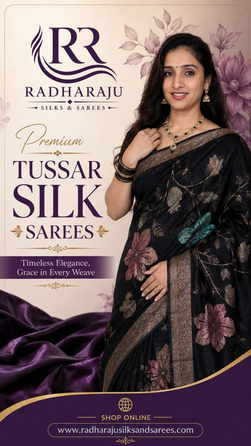 Premium Tussar Silk Saree