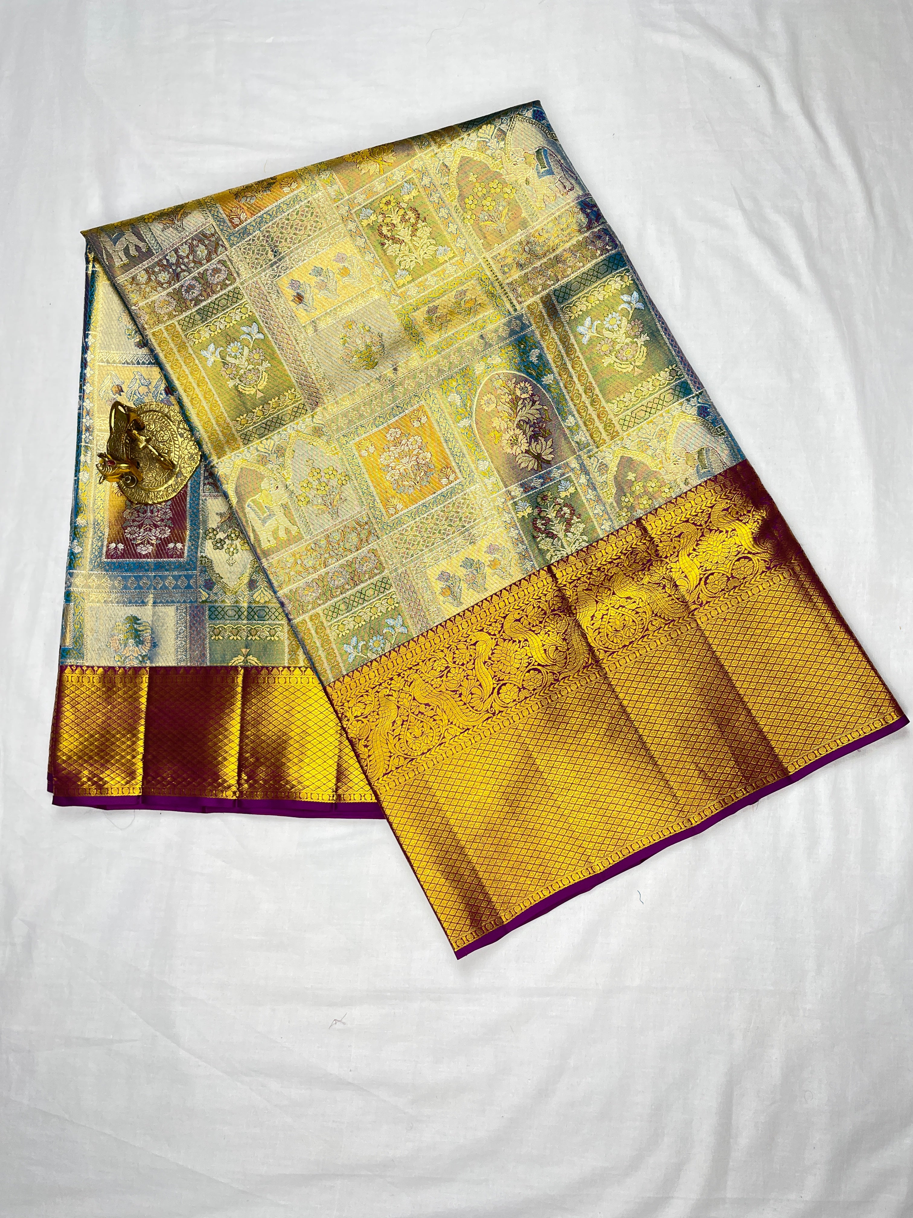4K weaving Kanchipattu Pure Handloom Saree