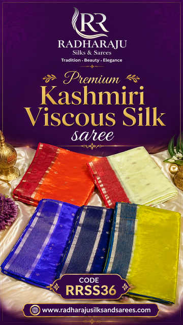 Premium Kashmiri Viscous Silk Saree ✨