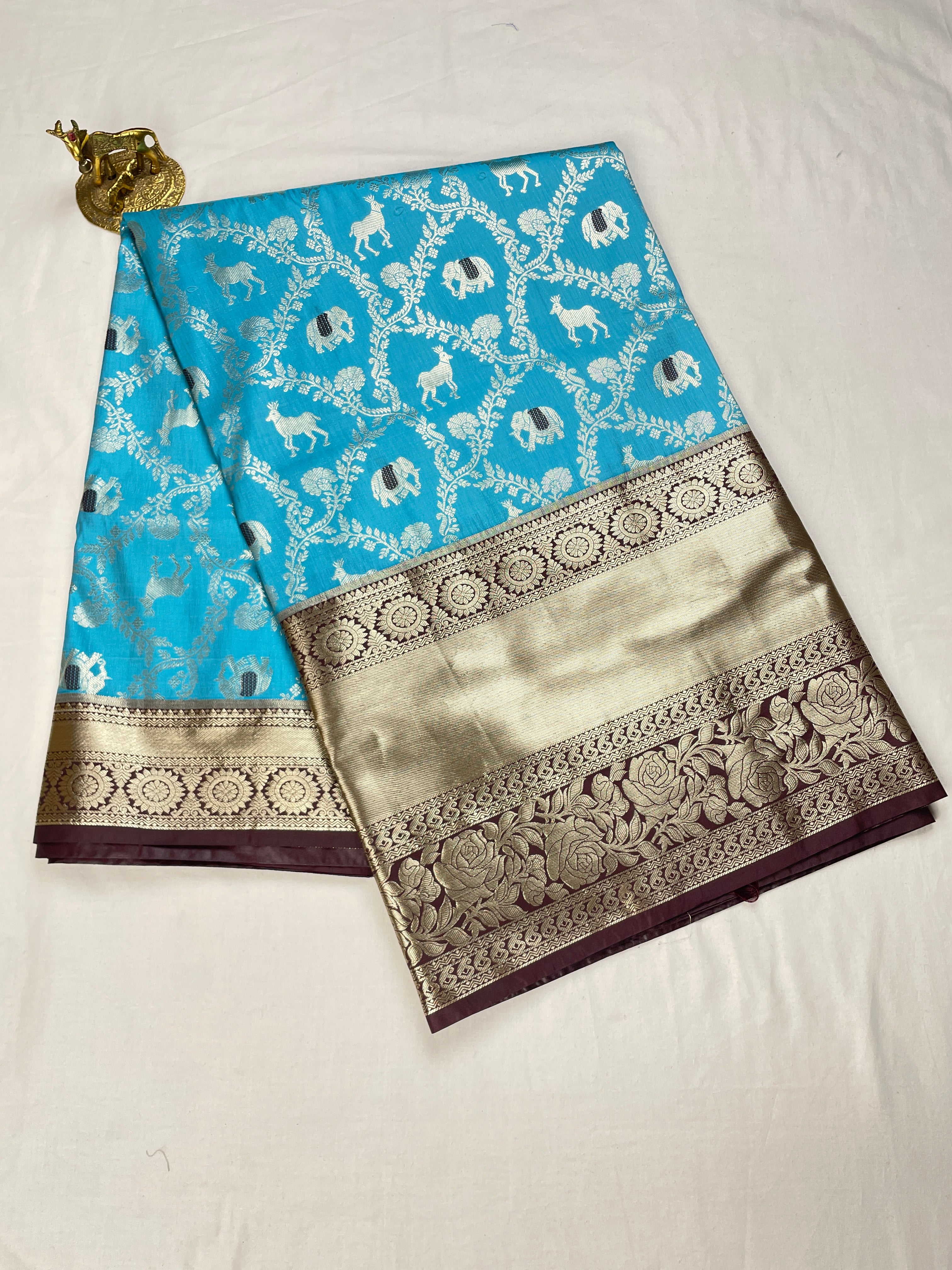 Kanchipattu Meenakari Sarees