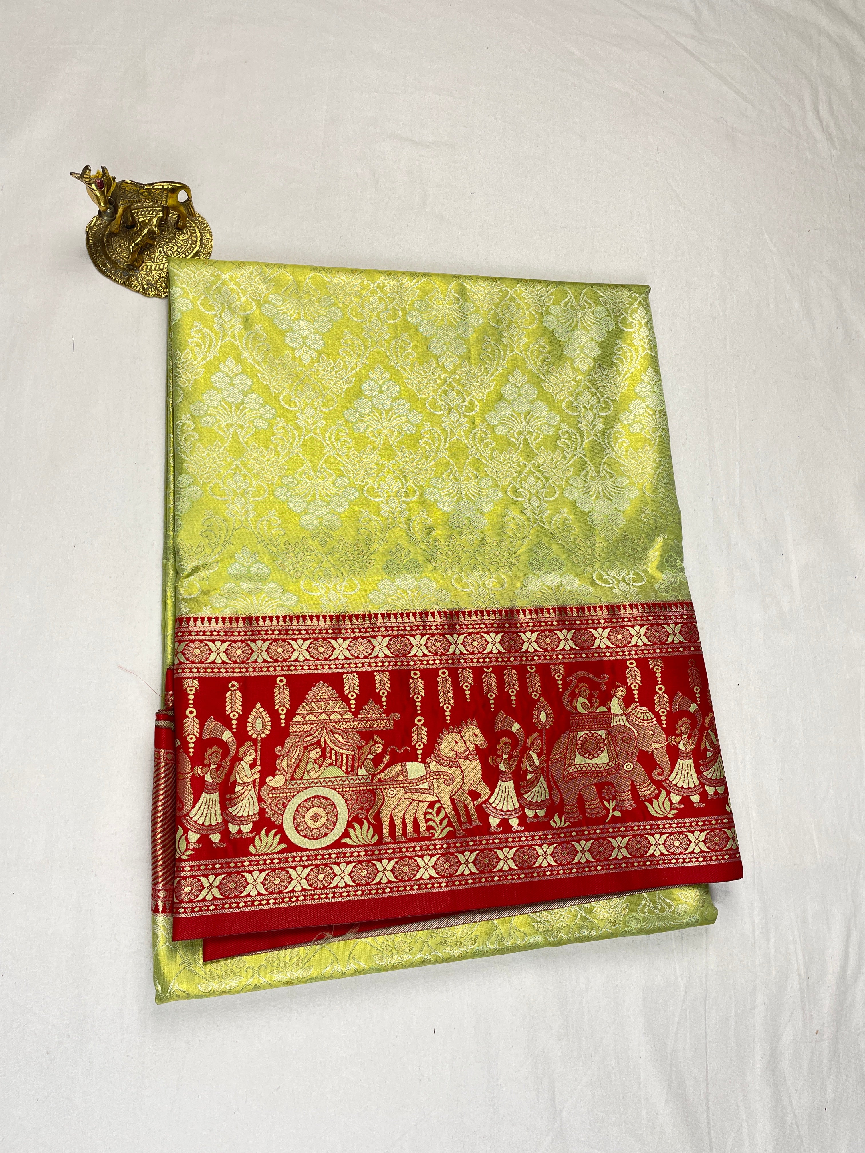 Semipattu Meenakari Bridal saree