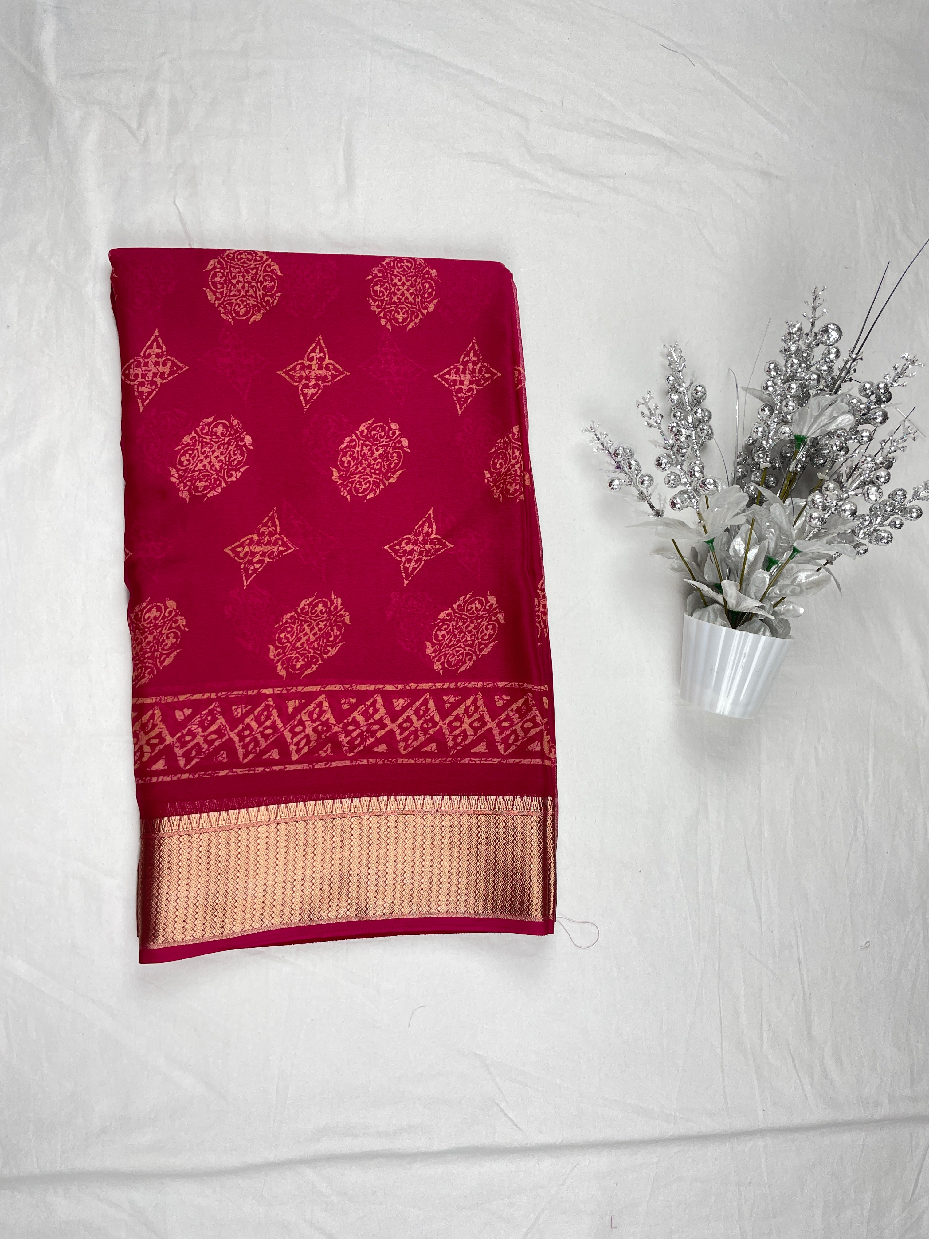 Georgette fancy wear saree