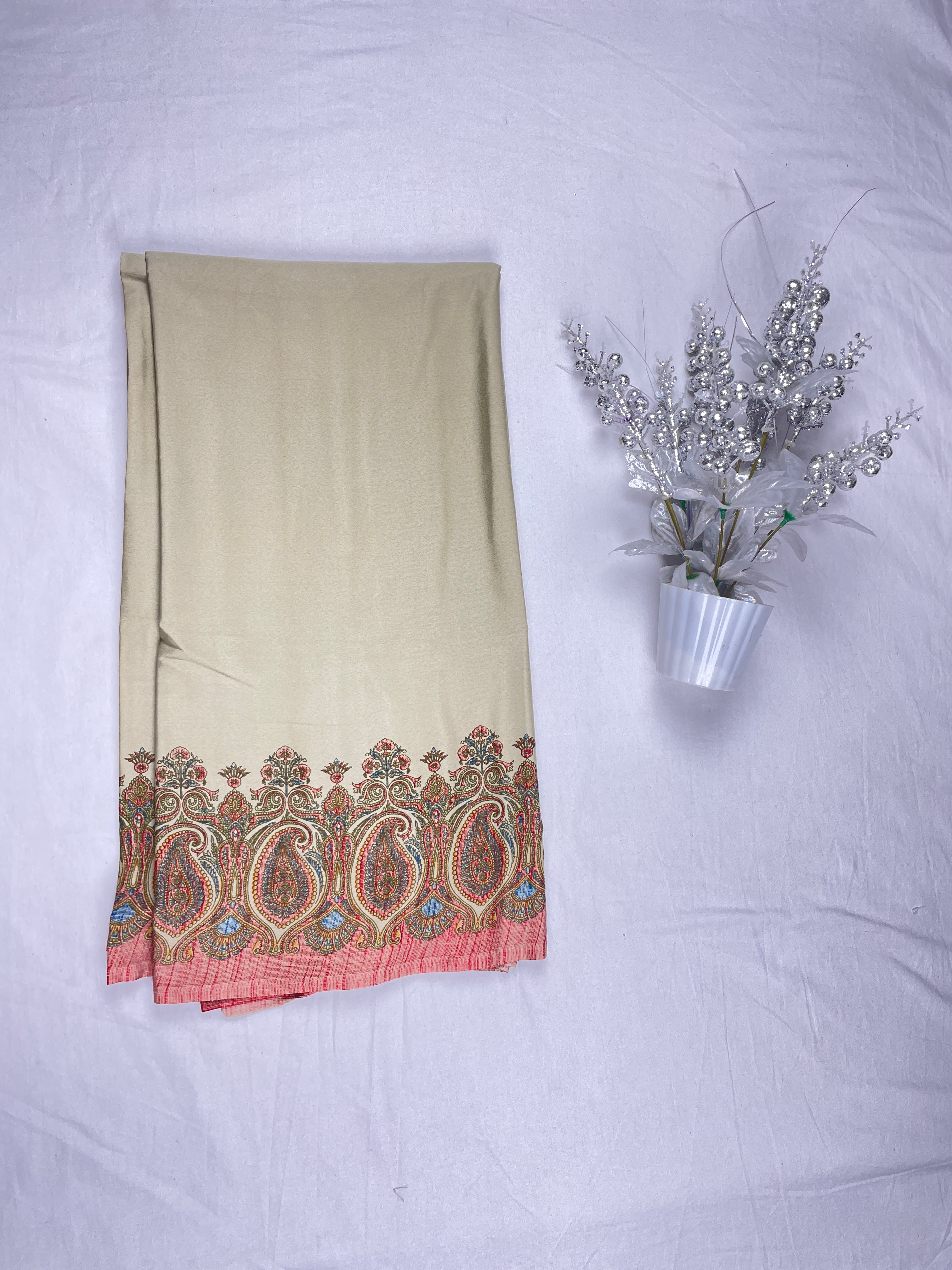 Kashmiri Crape fancy Saree