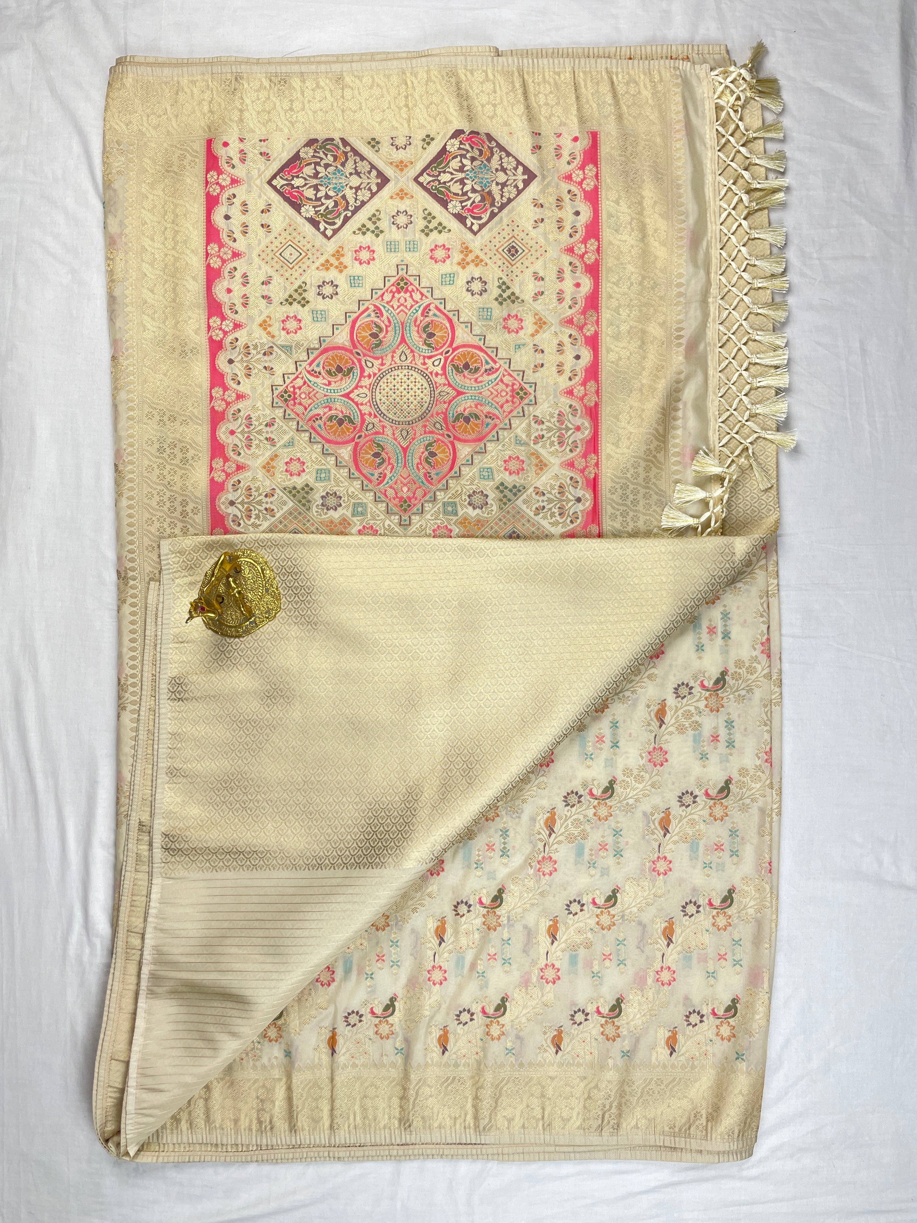 Party Wear Saree Russian Silk
