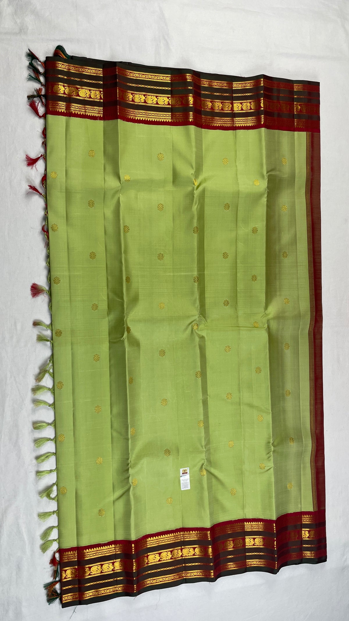 ✨100% Pure Kanchipuram Handwoven Premium quality 3 Gram Gold Pure Zari weaving Korvai Pattern Traditional silk sarees Silk mark certified✨