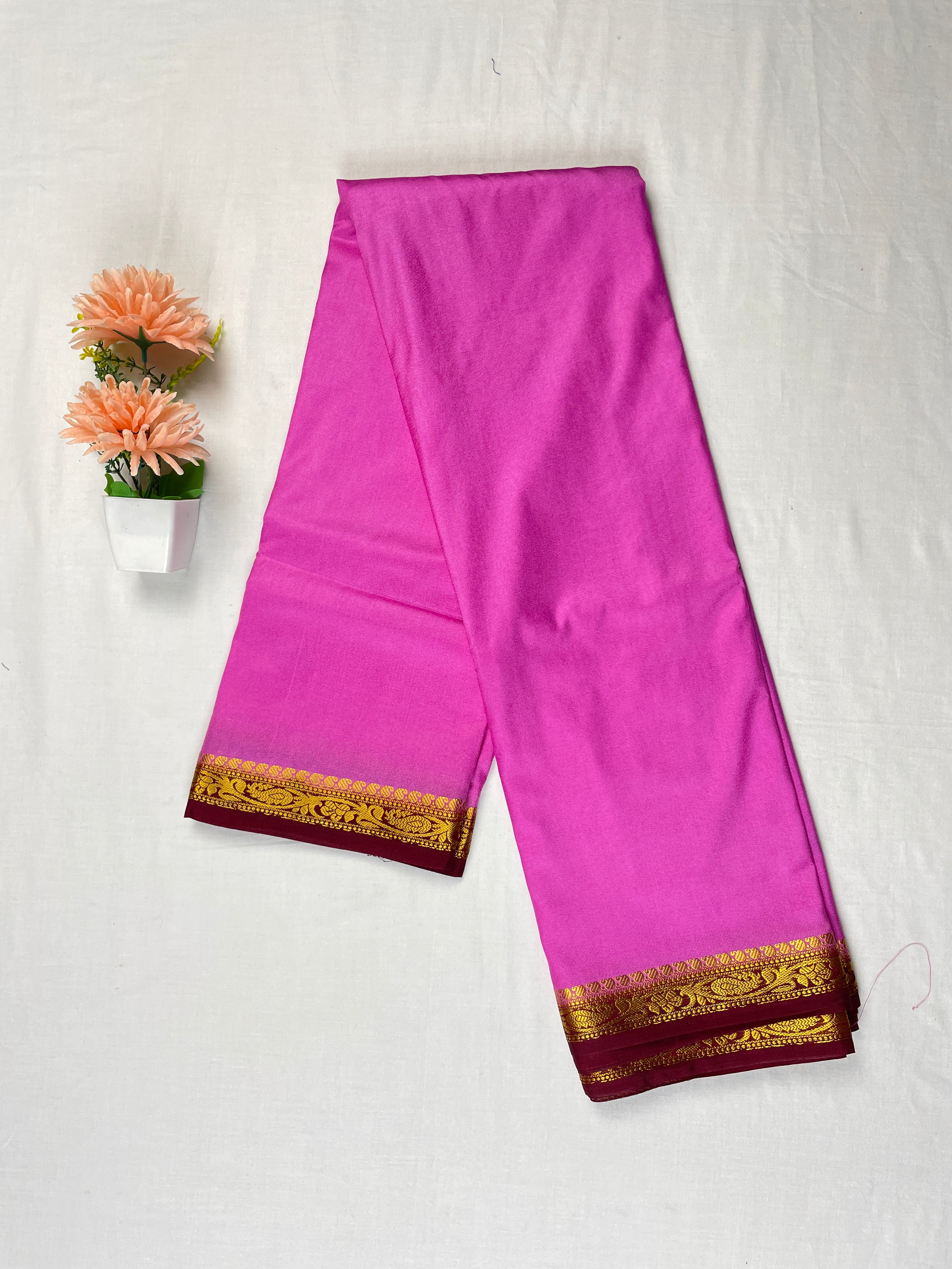 Mysore crape Saree