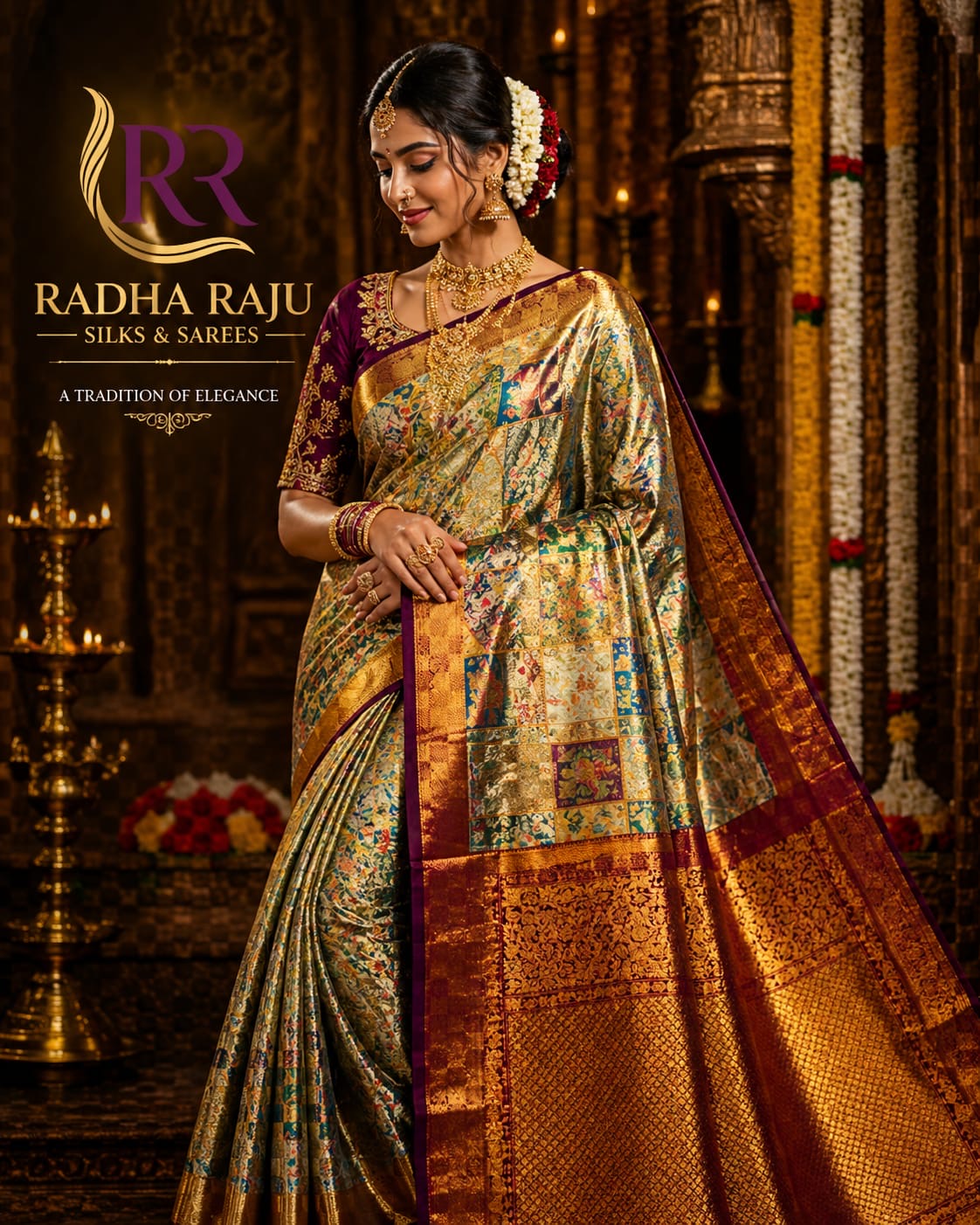 4K weaving Kanchipattu Pure Handloom Saree