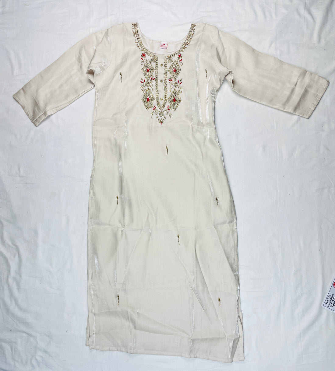 Mul glassy 3 piece kurthi set