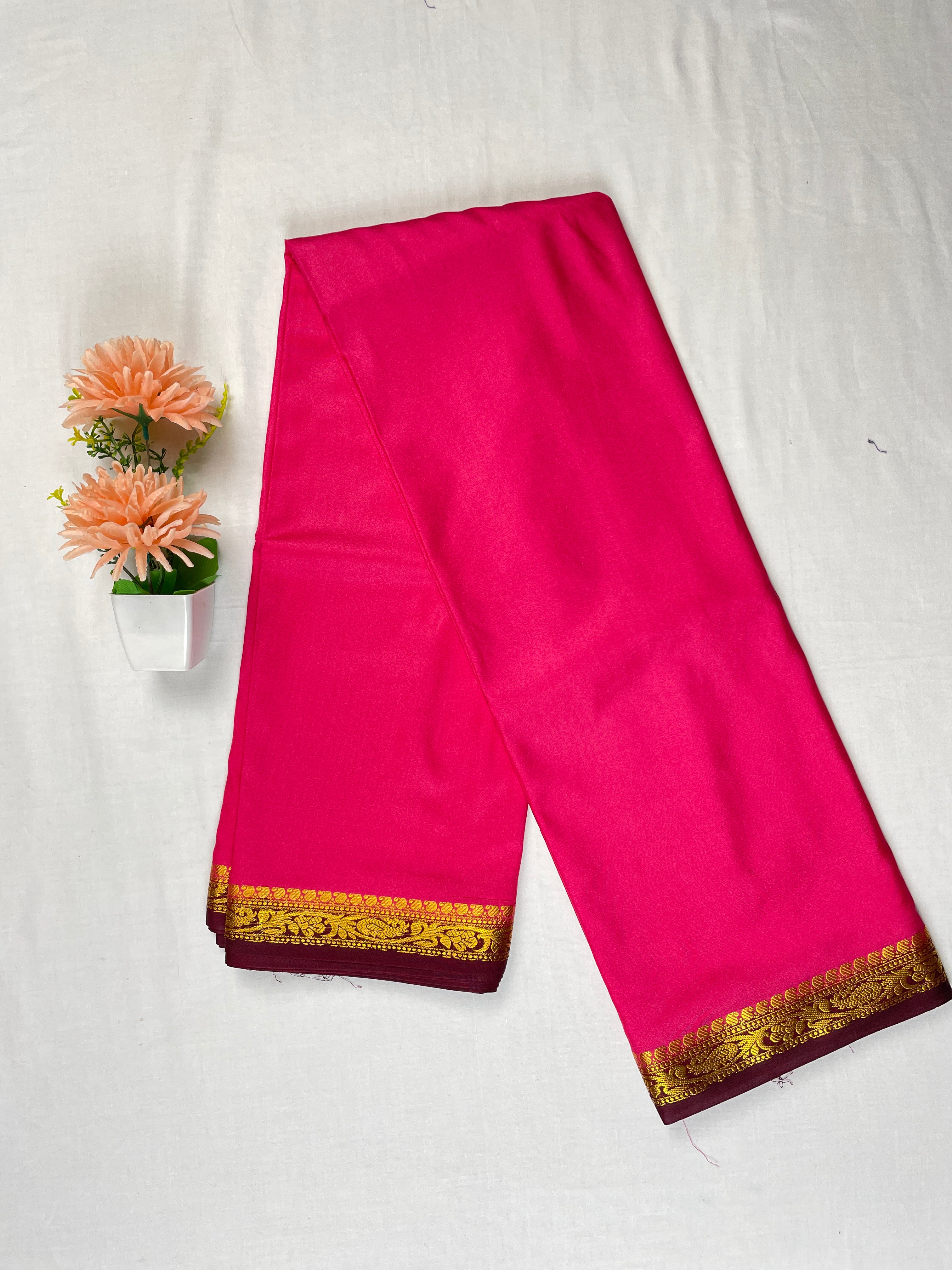 Mysore crape Saree