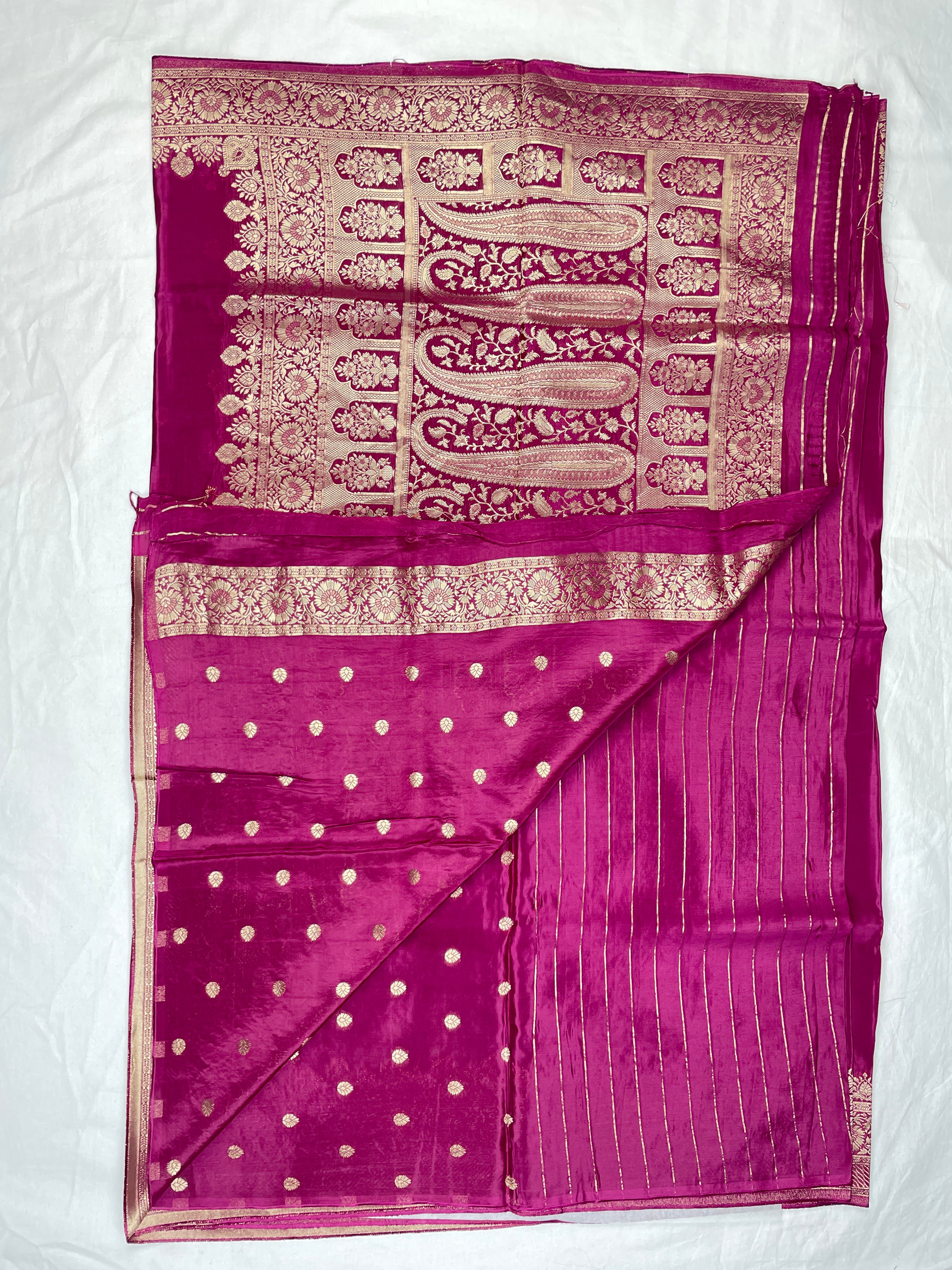 Russian silk Party ware saree.