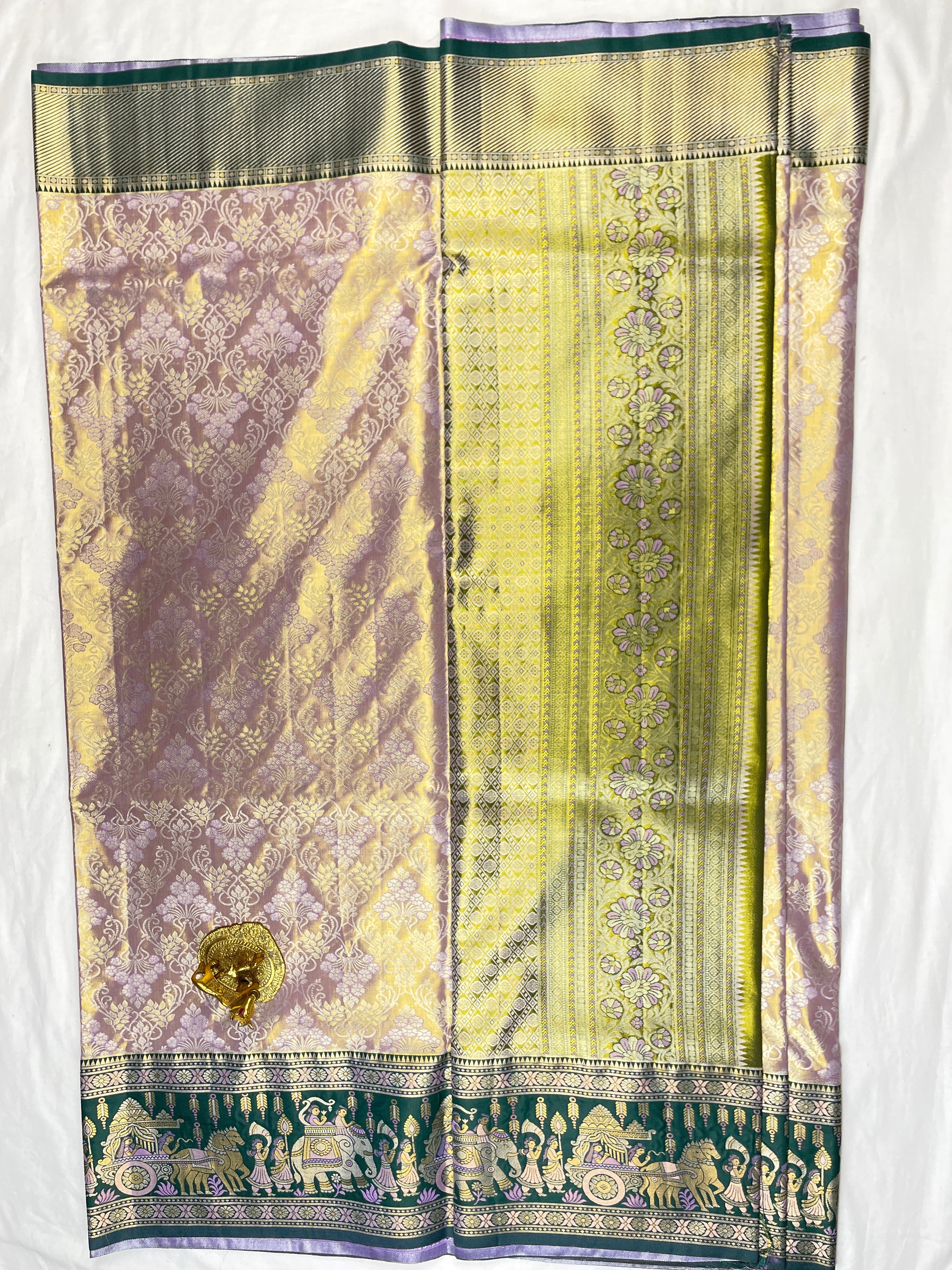 Kanchipattu Meenakari sarees
