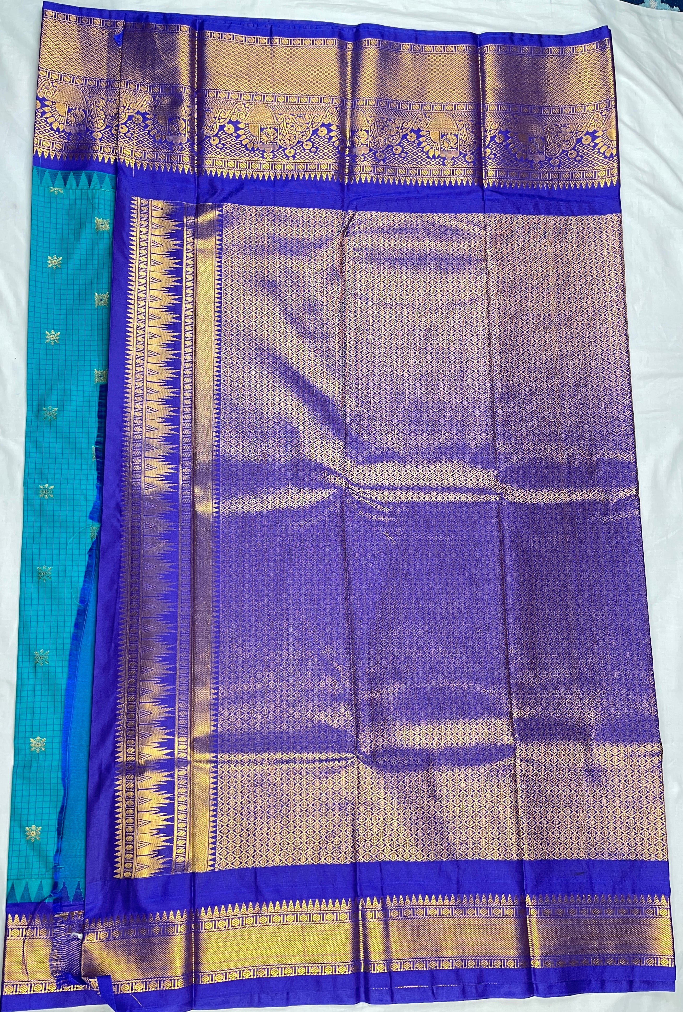 Semi Gadwal vintage Sarees