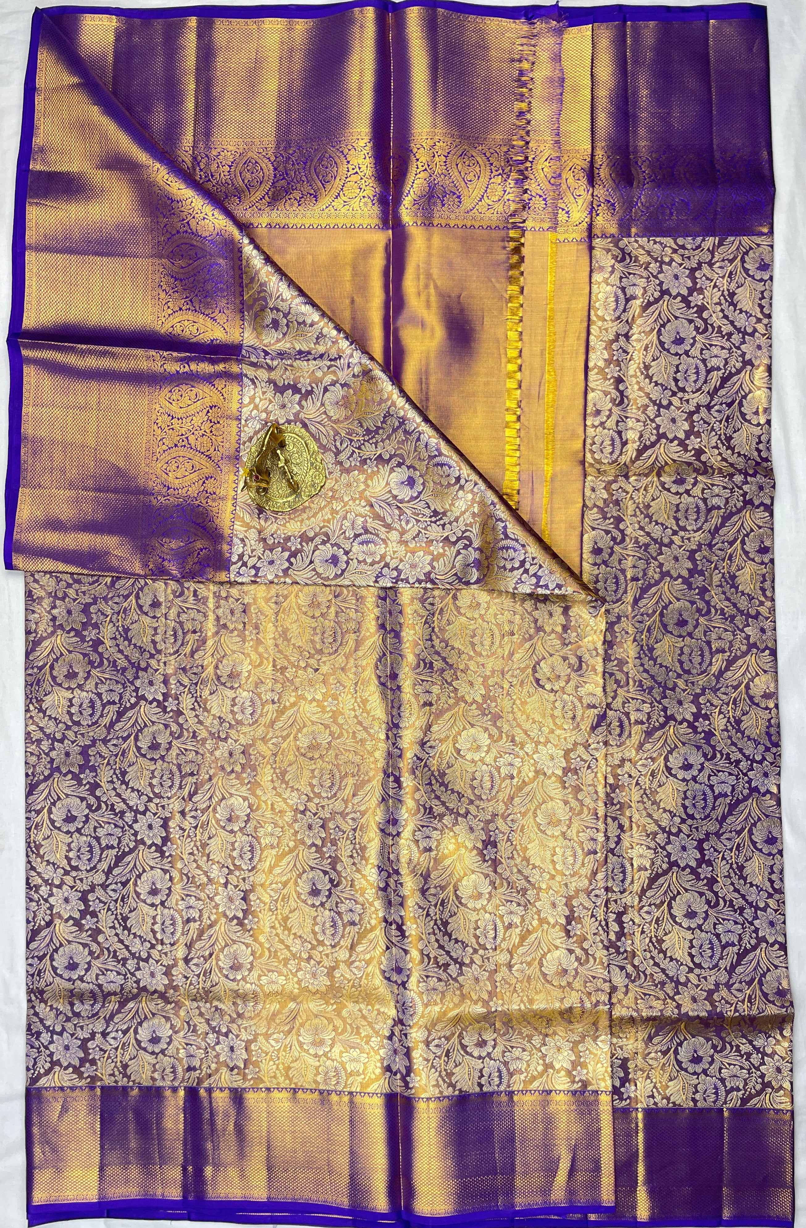 Kanchipattu pure Handloom silk mark certified  Bridal Saree
