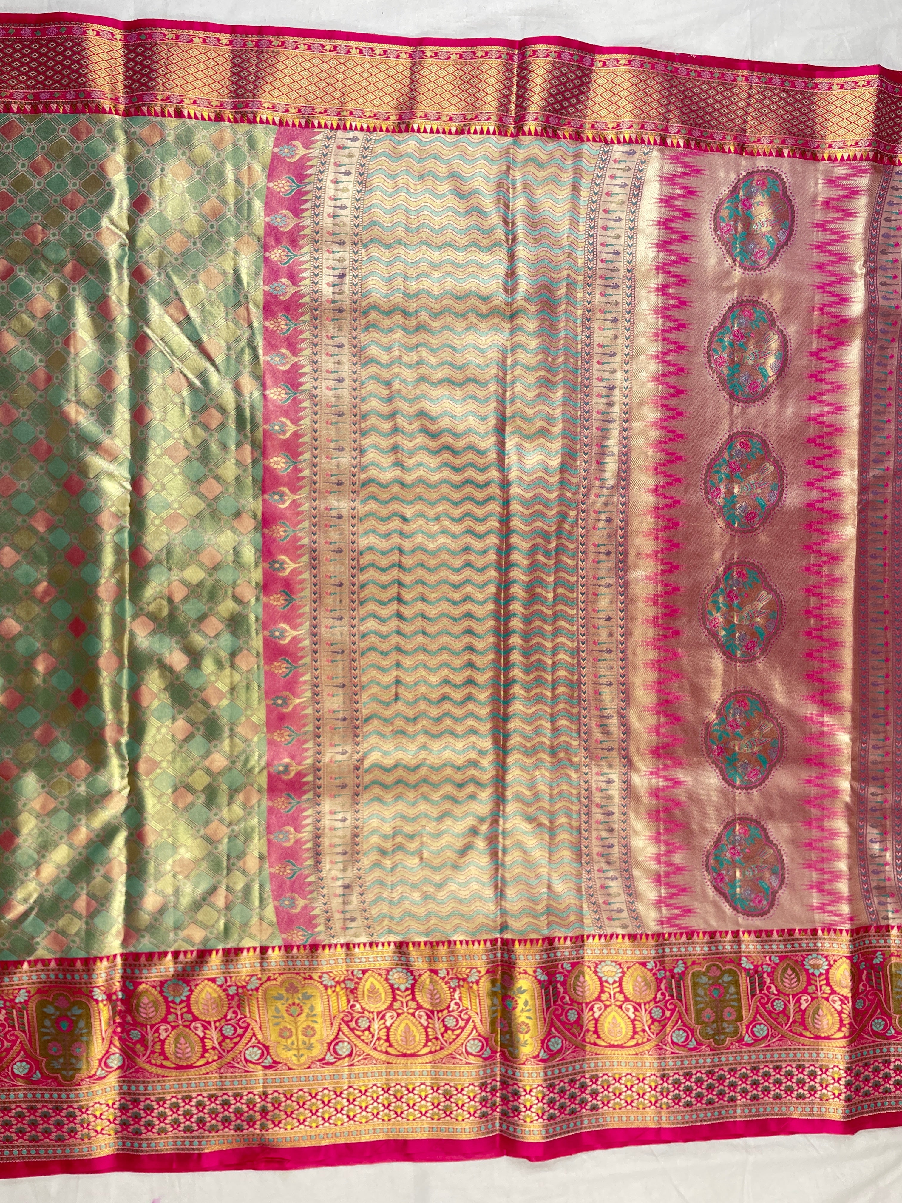 Kanchipattu Meenakari sarees