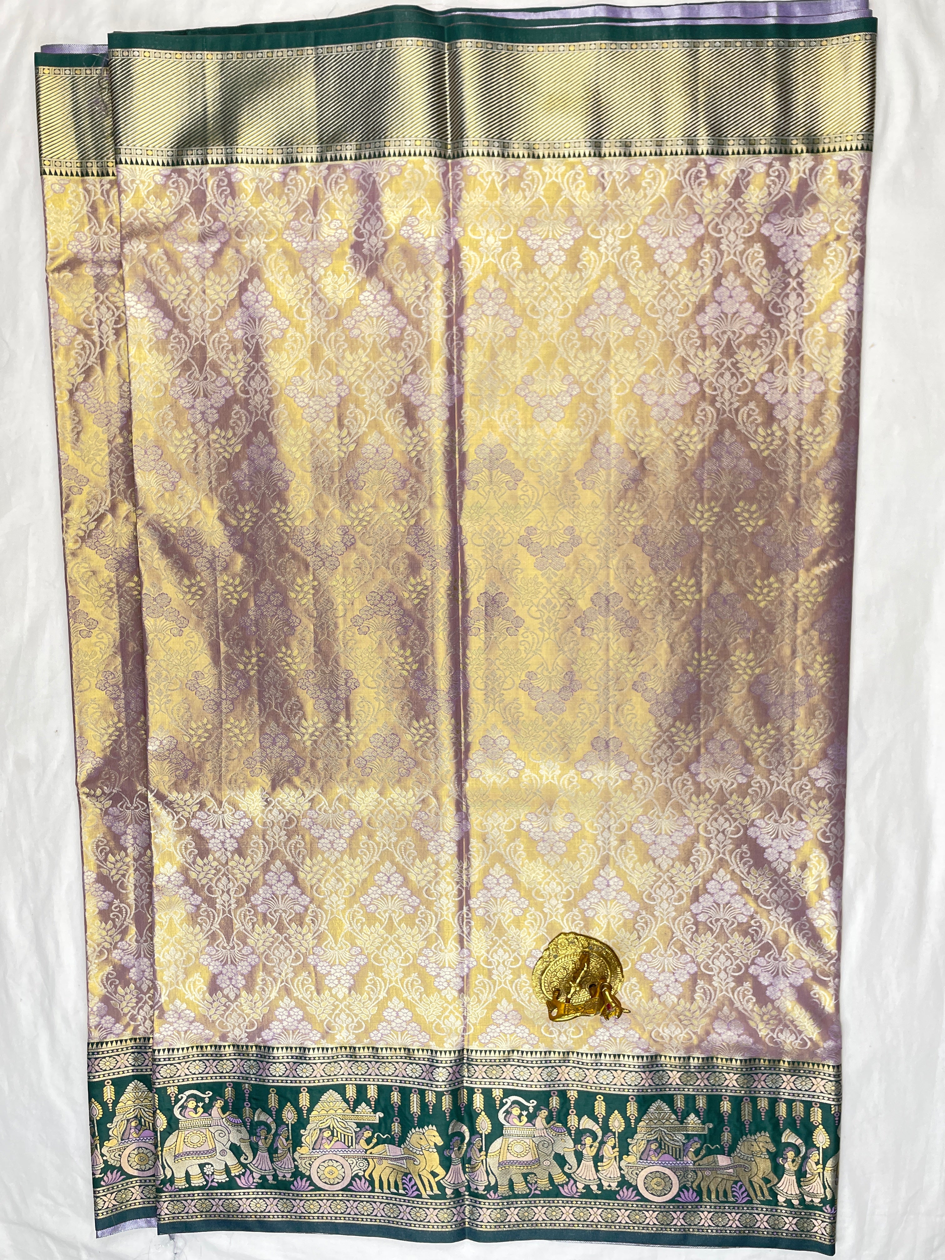 Kanchipattu Meenakari sarees