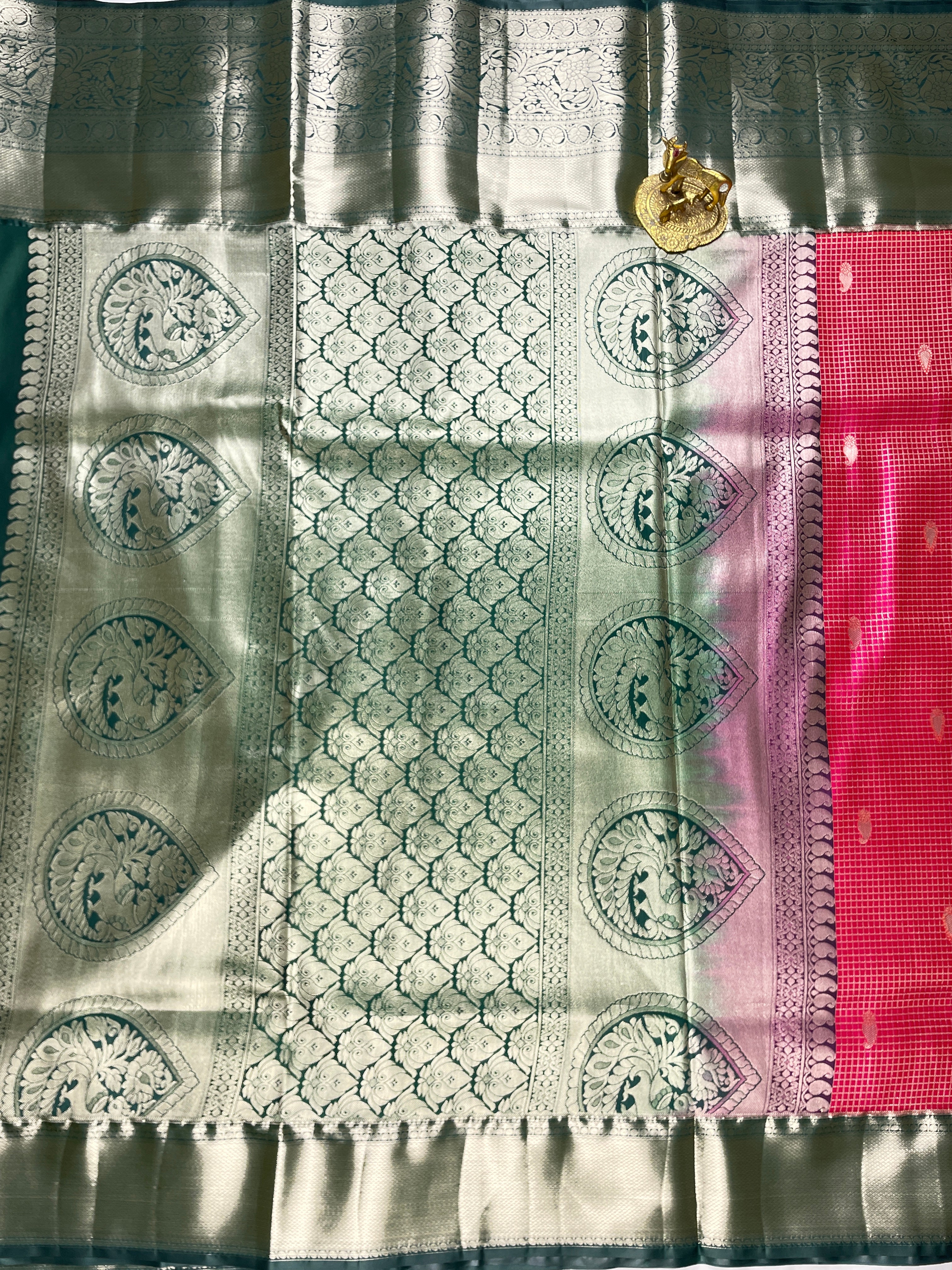 Kanchipattu Meenakari Design Sarees
