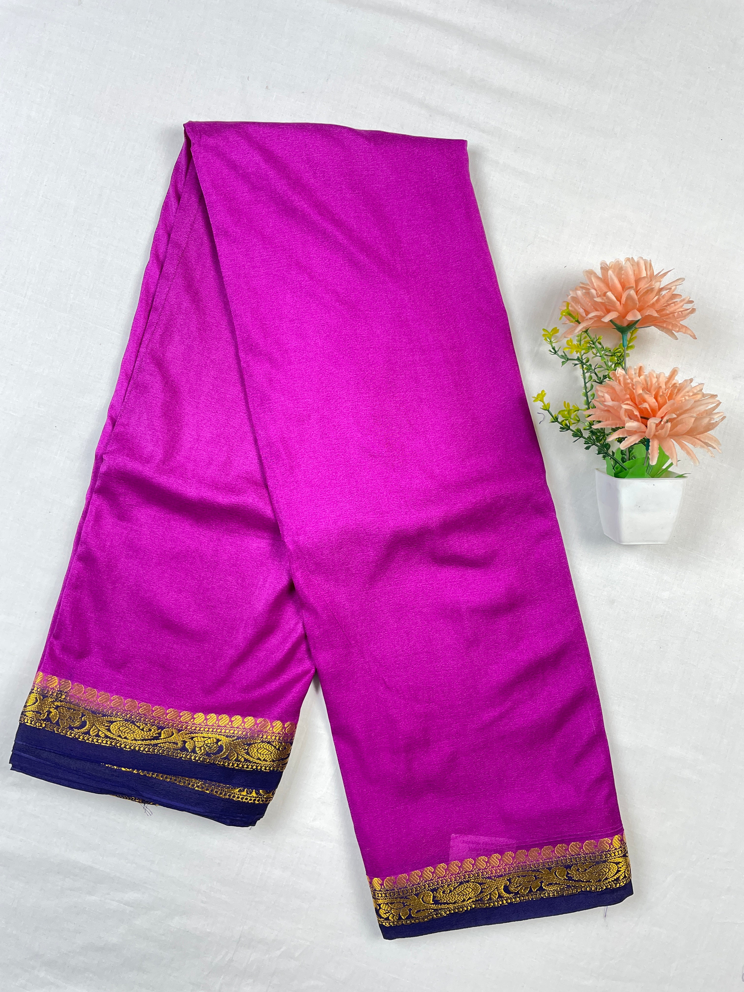 Mysore crape Saree