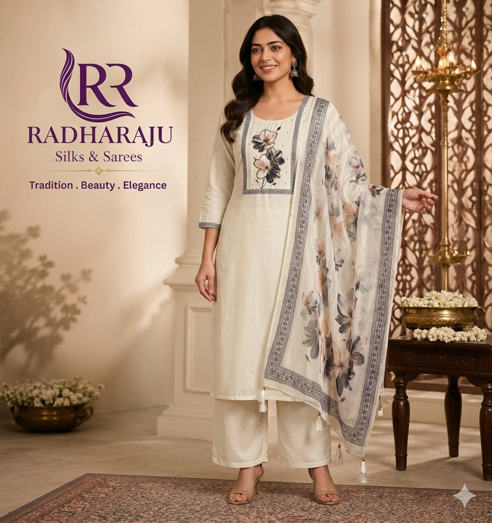 Cotton 3 piece Kurti set