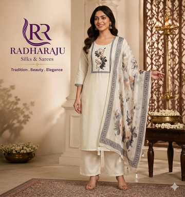 Cotton 3 piece Kurti set