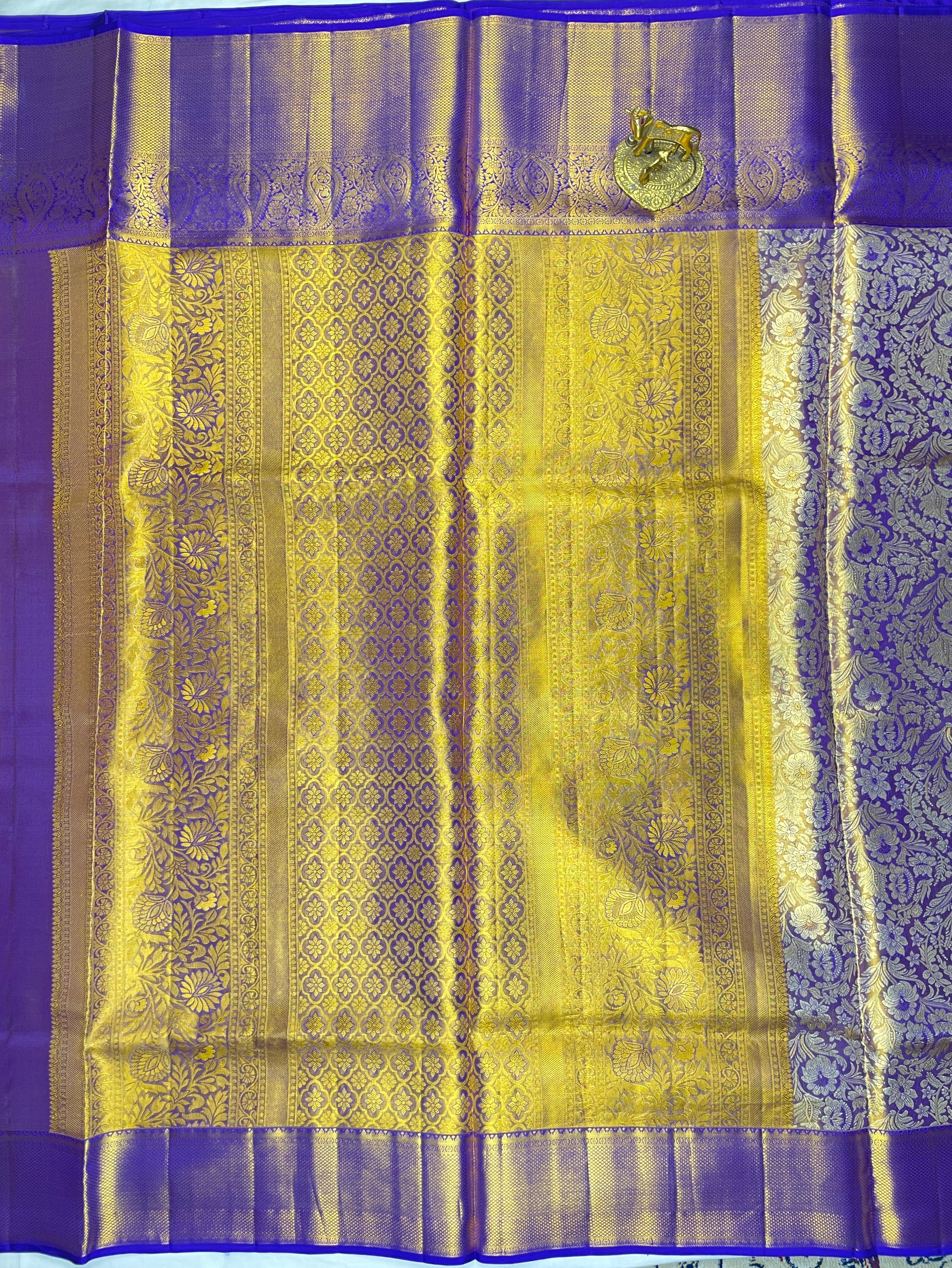 Kanchipattu pure Handloom silk mark certified  Bridal Saree