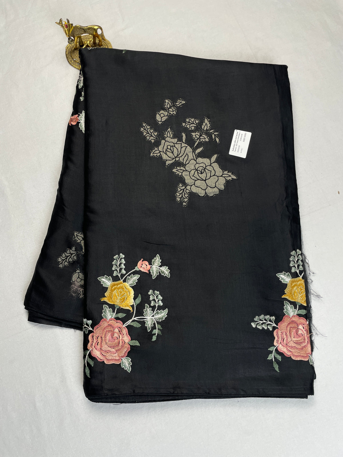 Premium soft Tussar Embroidery Saree