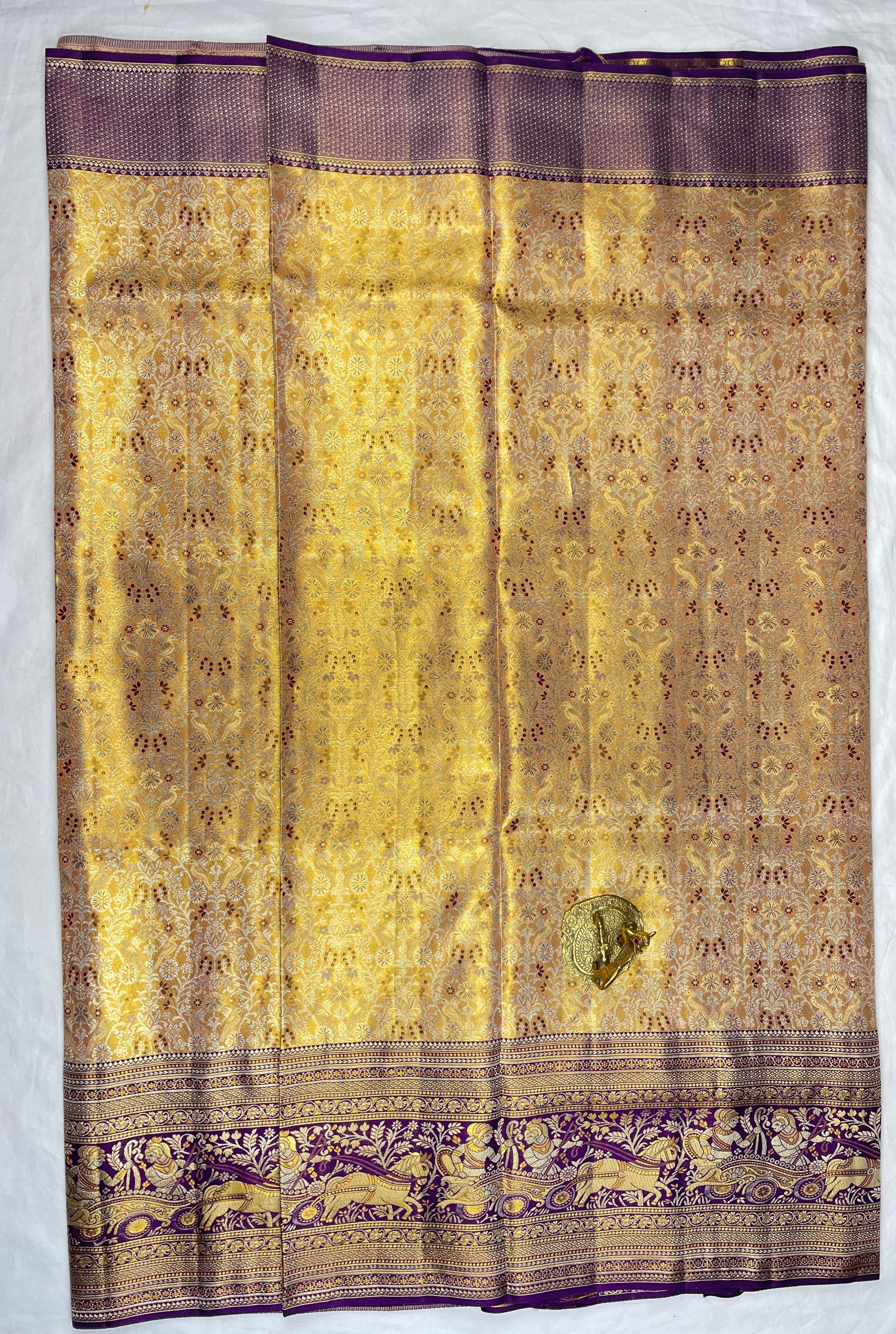 4K weaving Pure Handloom Kanchipattu sarees